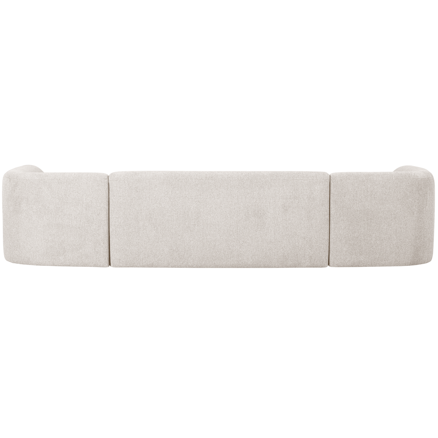 Sloping u-vorm bank off white melange