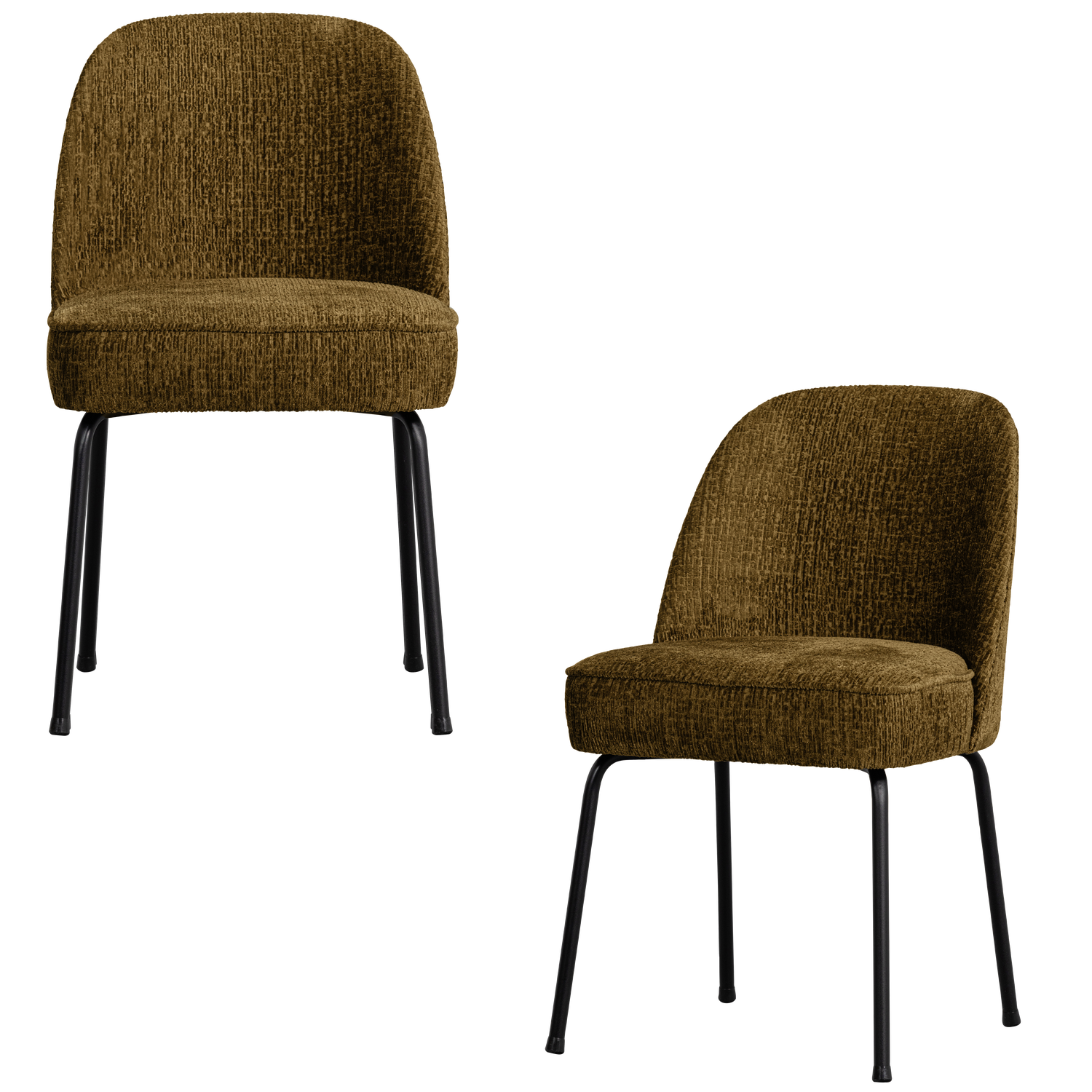 Vogue eetkamerstoel structure velvet brass