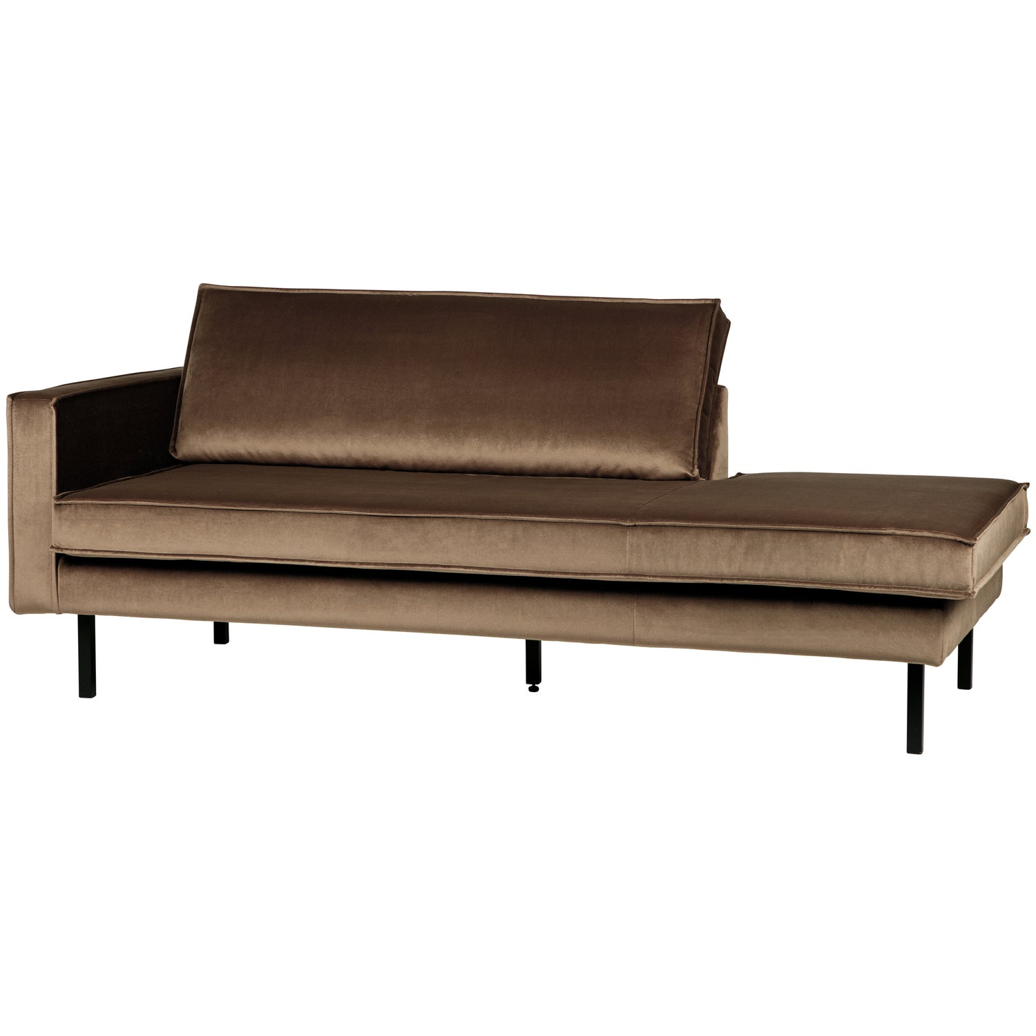 Rodeo daybed links structure velvet brass