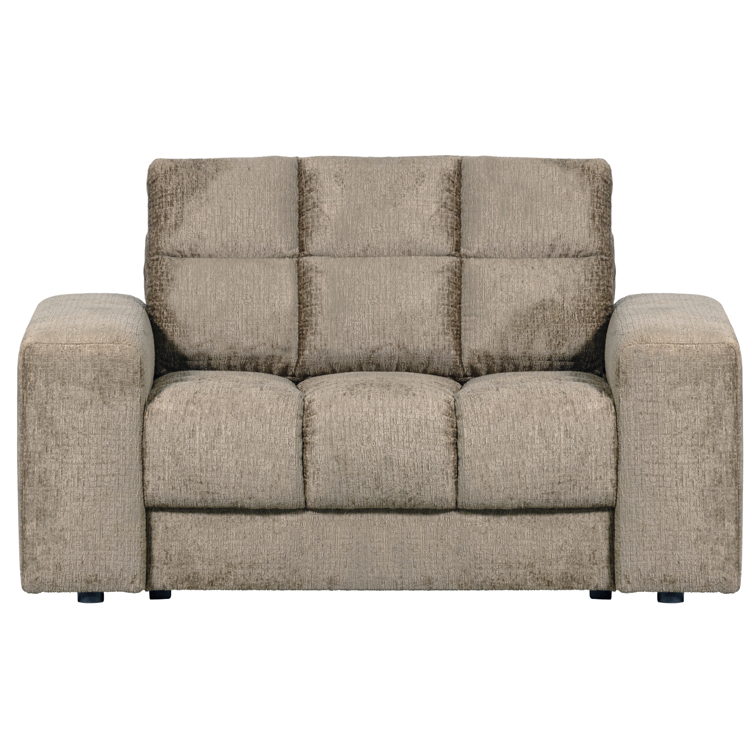Second date loveseat velvet warmgrijs