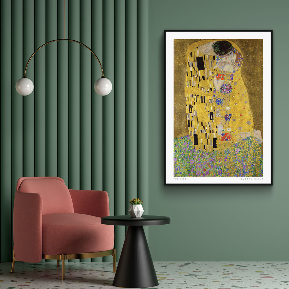 Walljar plexiglas schilderij - Gustav Klimt - De Kus