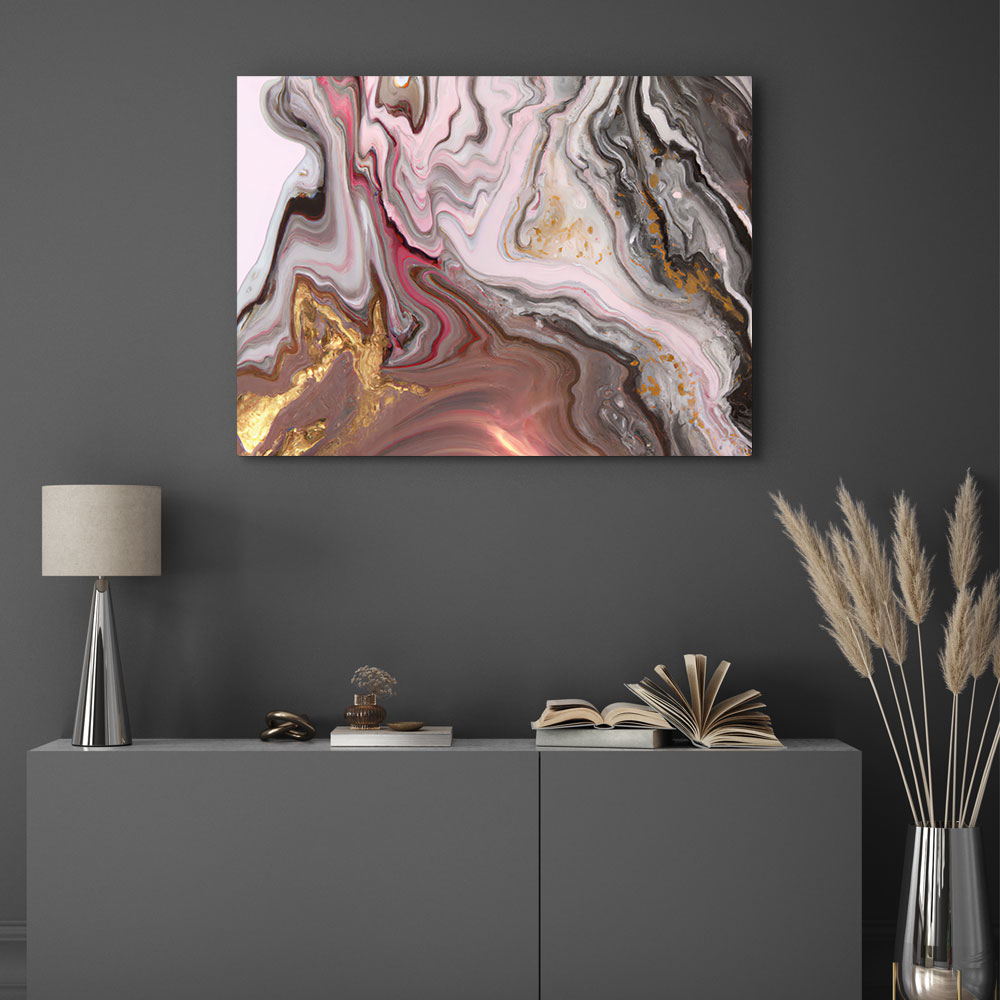 Walljar acrylglas schilderij - Touch of gold