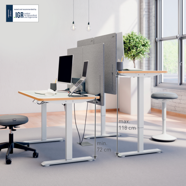 Zit-Sta bureau's Elektrisch 120 & 140