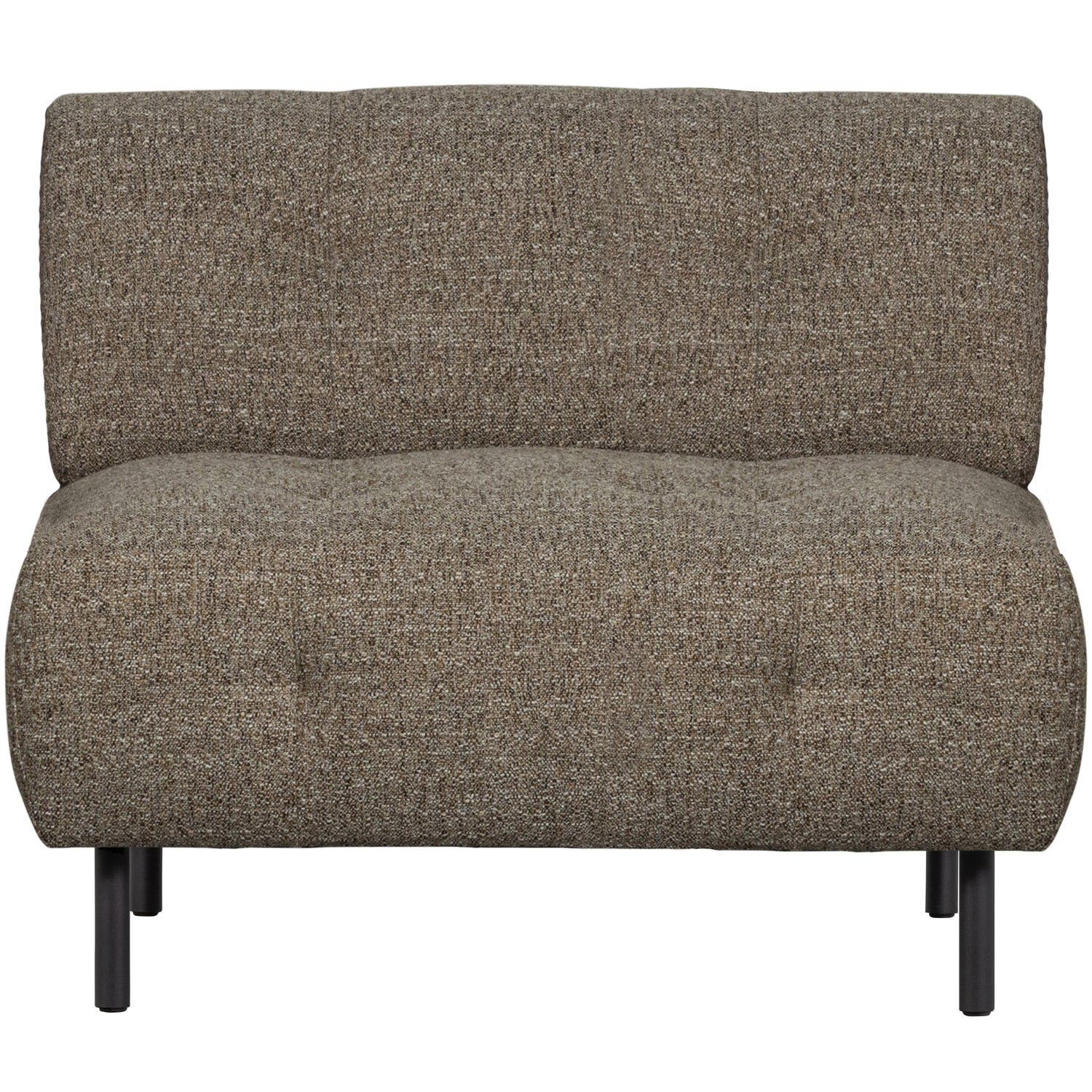 Lloyd fauteuil grof geweven donkerbruin melange