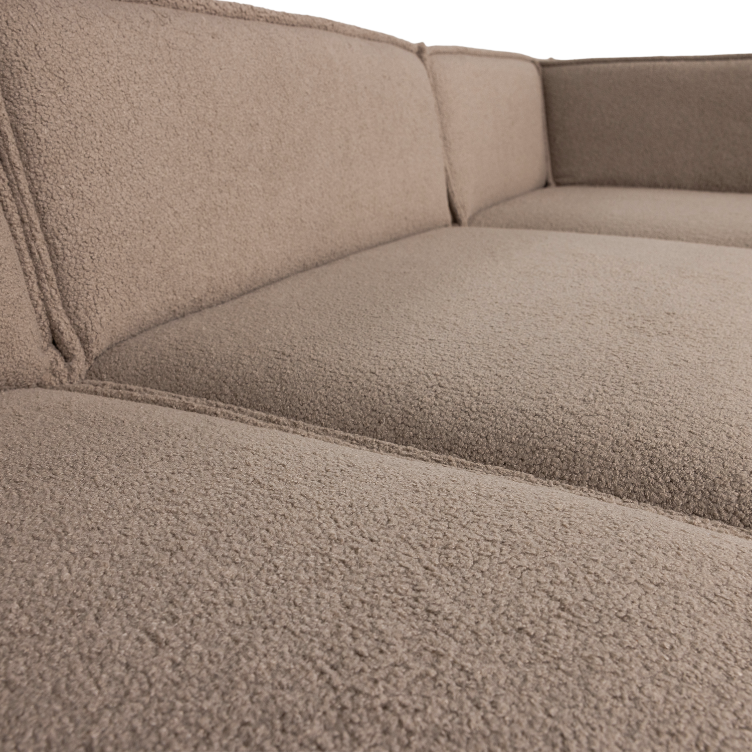 Manu chaise longue bank rechts velvet bruin [fsc]