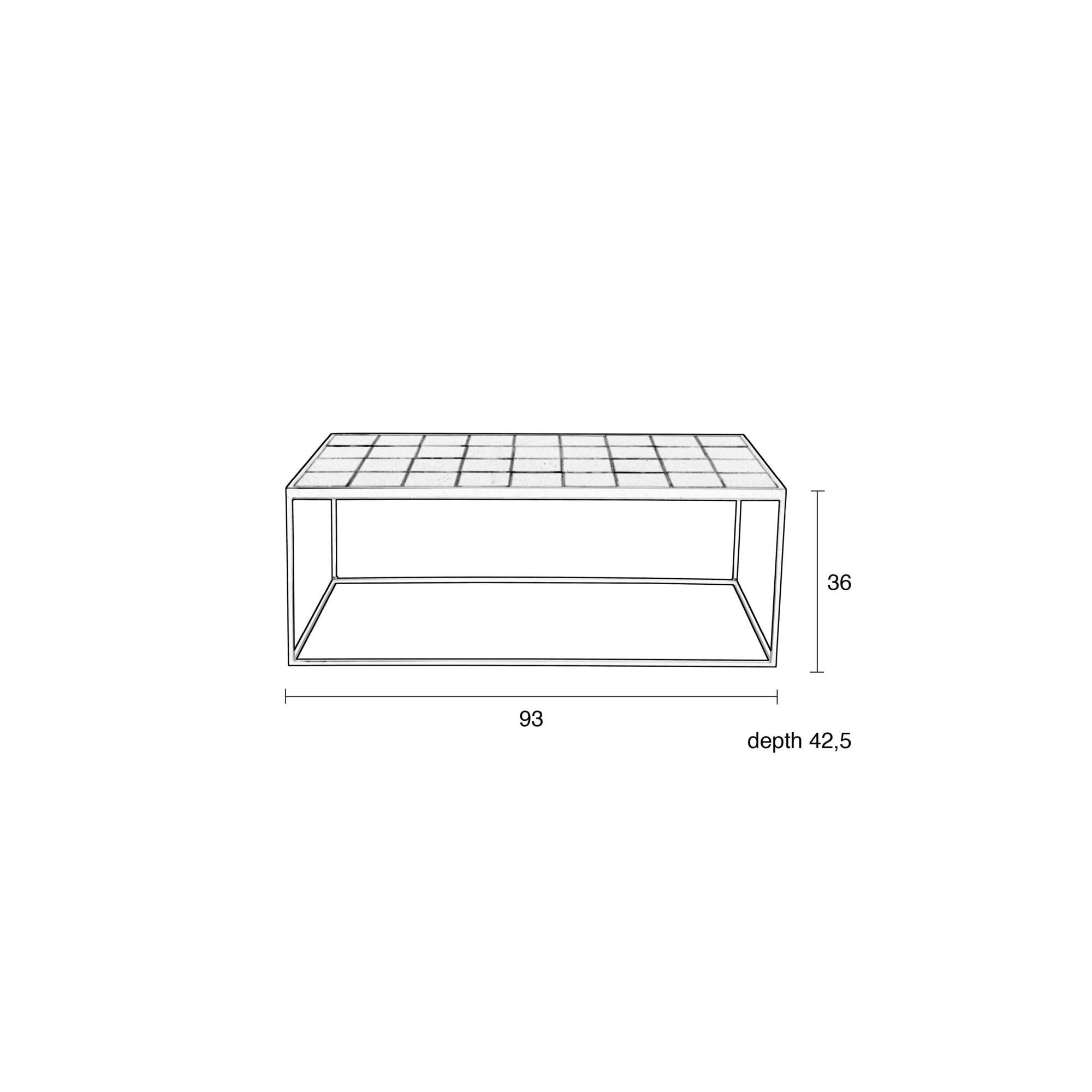 Zuiver salontafel Glazed