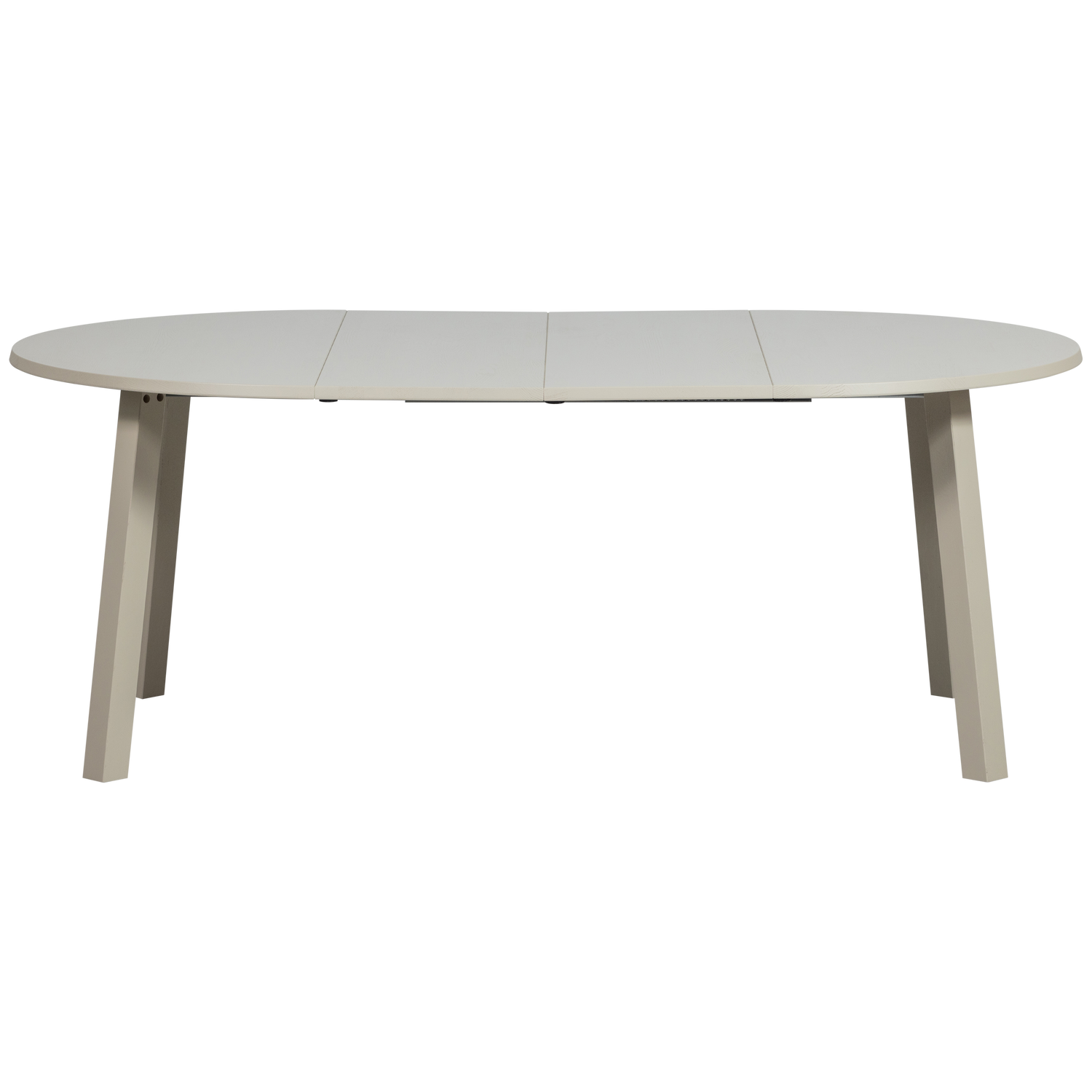 Janne uitschuifbare eettafel rond eiken dakargrau [fsc]