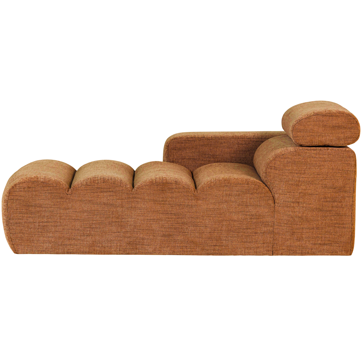 Novi chaise longue element arm links ribstof terra