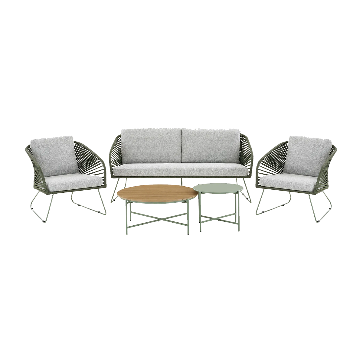 Tuin loungeset Mischa 5-delig - met zitkussens