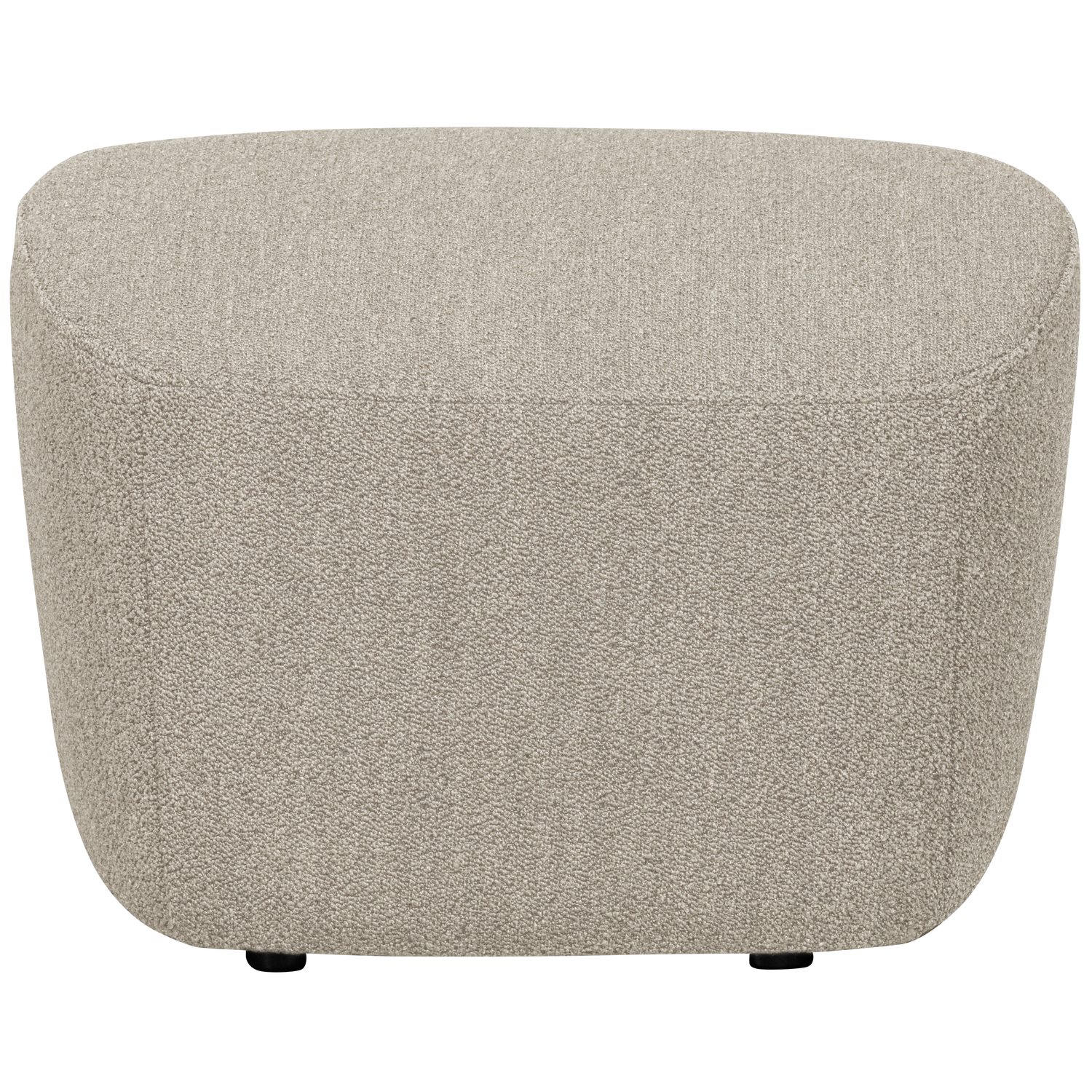 Lofty hocker boucle staalgrijs
