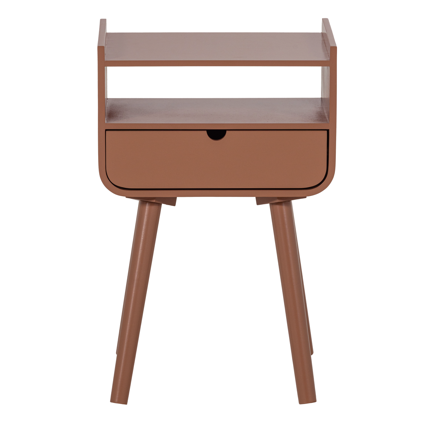 Nils nachtkastje/bijzettafel hout oudroze [fsc]