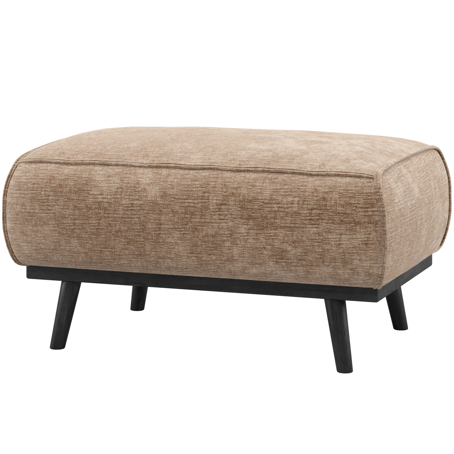 Statement hocker lichtbruin melange
