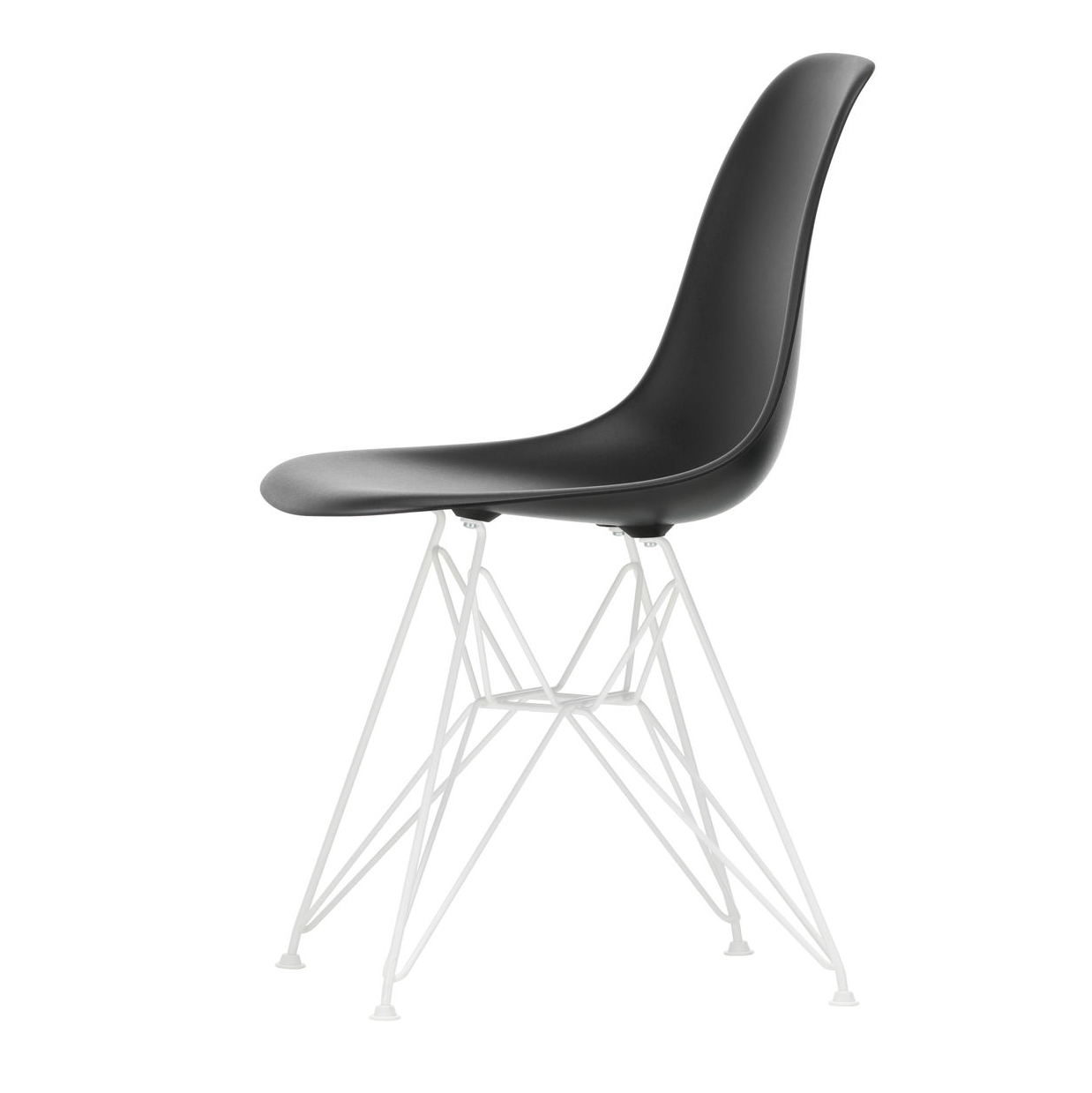Vitra DSR RE eetkamerstoel wit onderstel