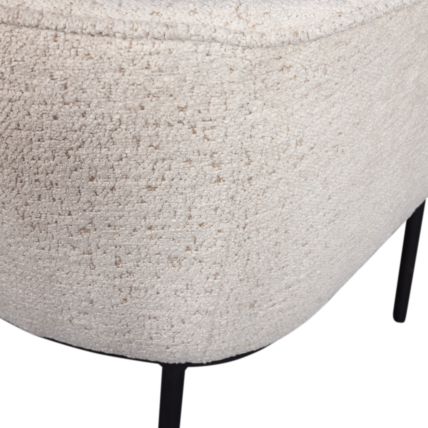 Leon eetkamerstoel boucle naturel melange