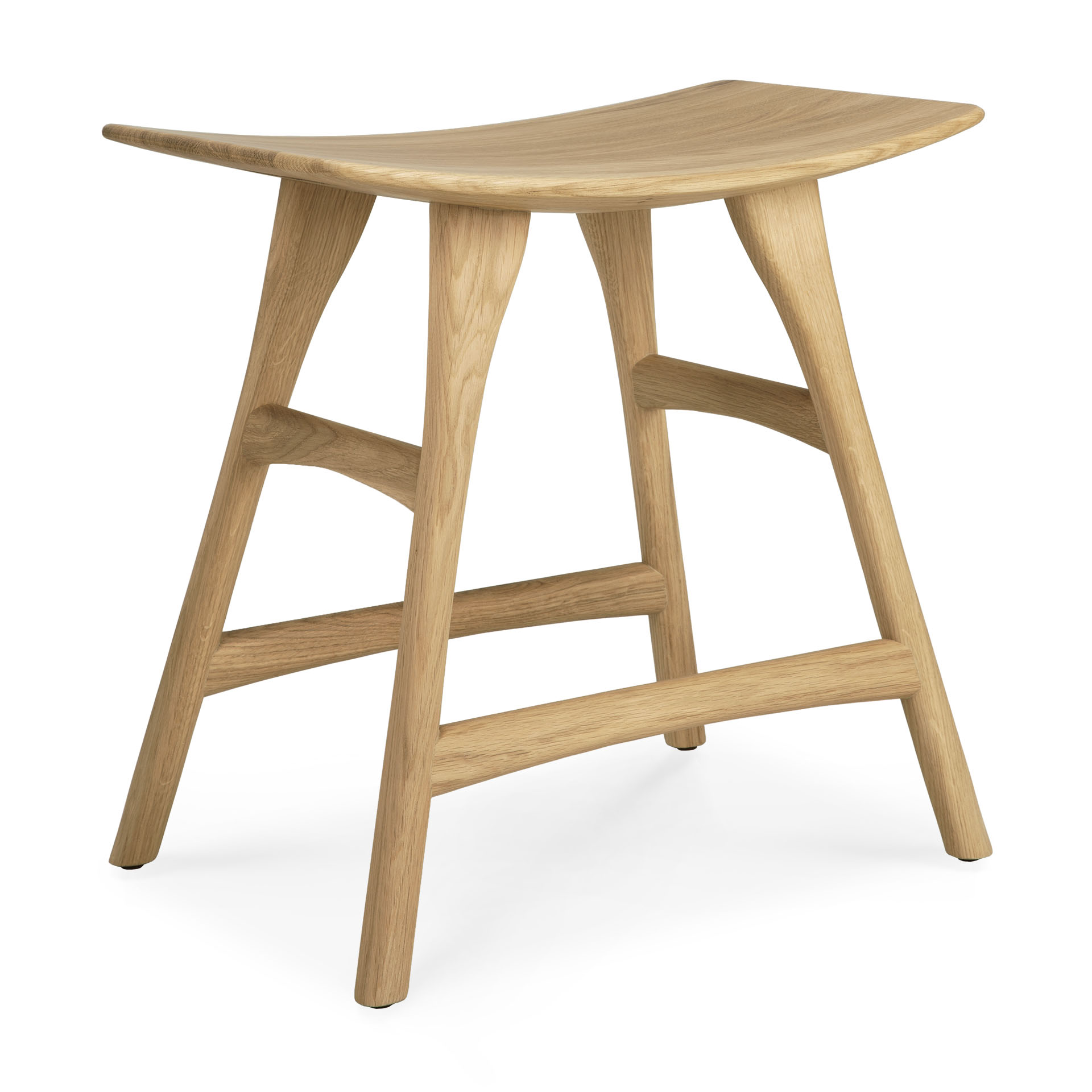 Ethnicraft - Osso eettafel kruk 45 - eiken/eiken zwart