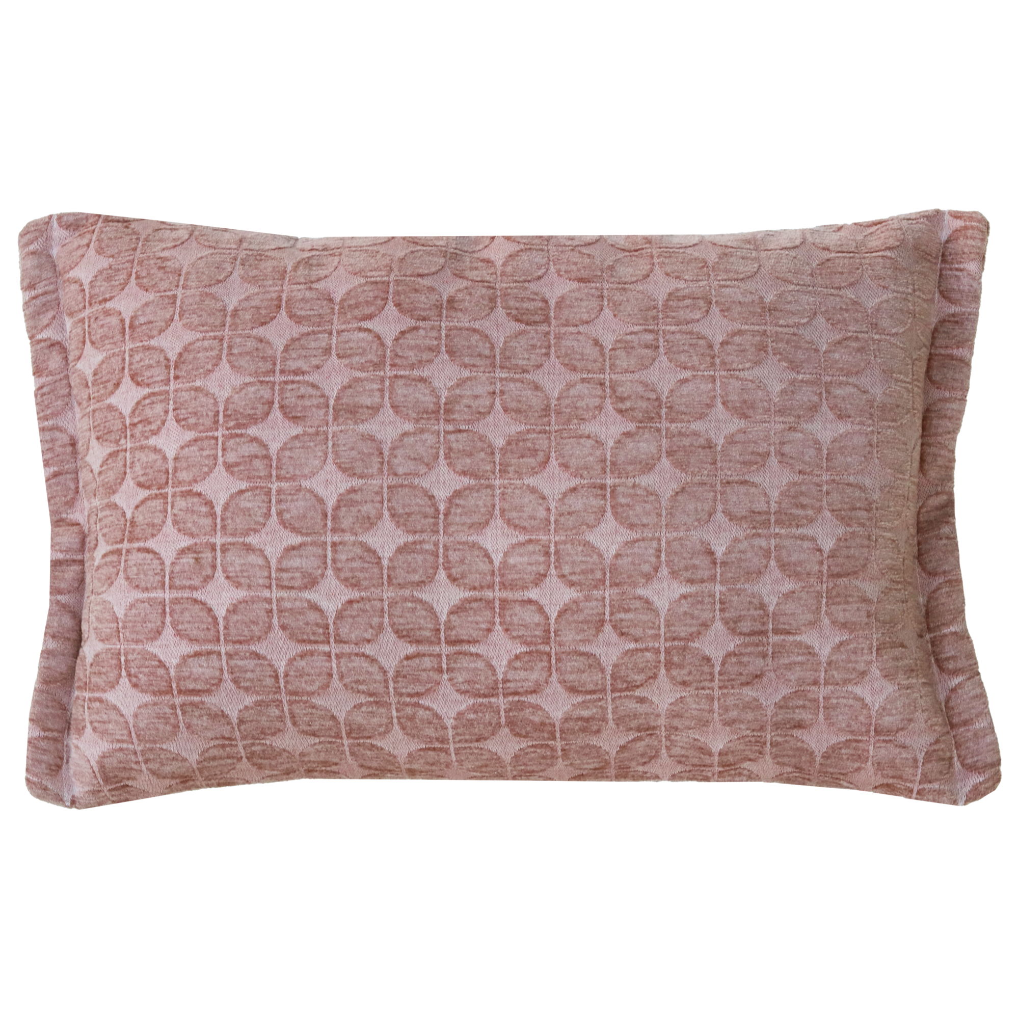Kussen retro leaf oud roze 58x37cm