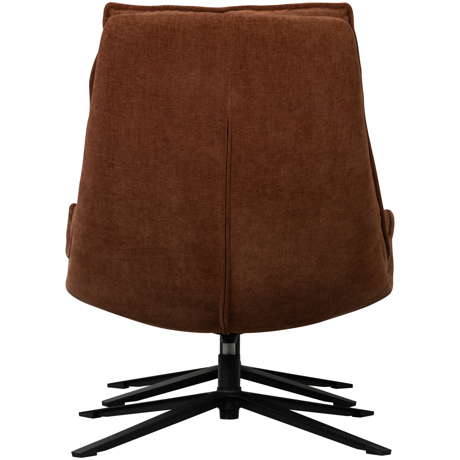 Kube draaifauteuil met hocker bruin