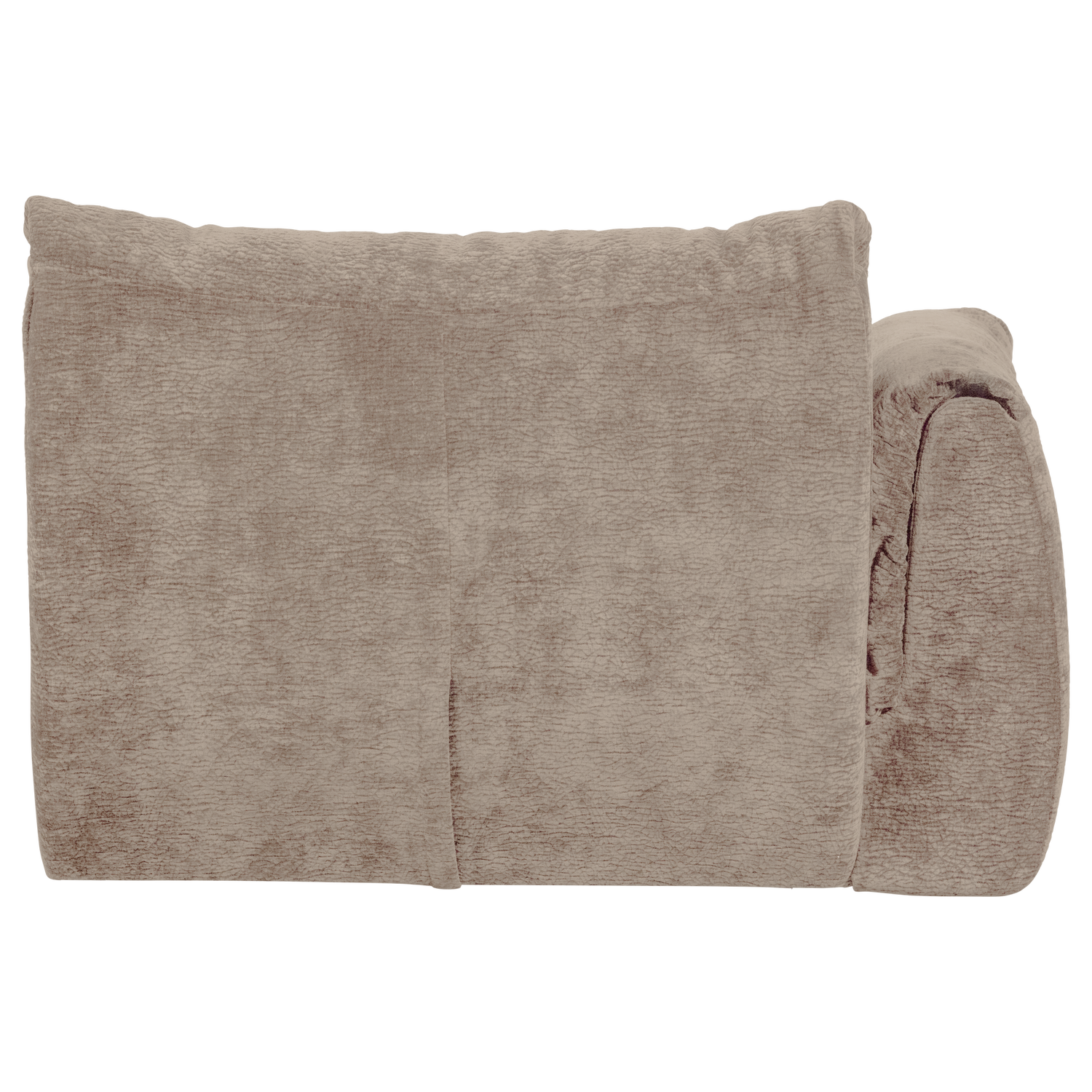 Baggy 1-zits element met arm links geweven chenille oudroze