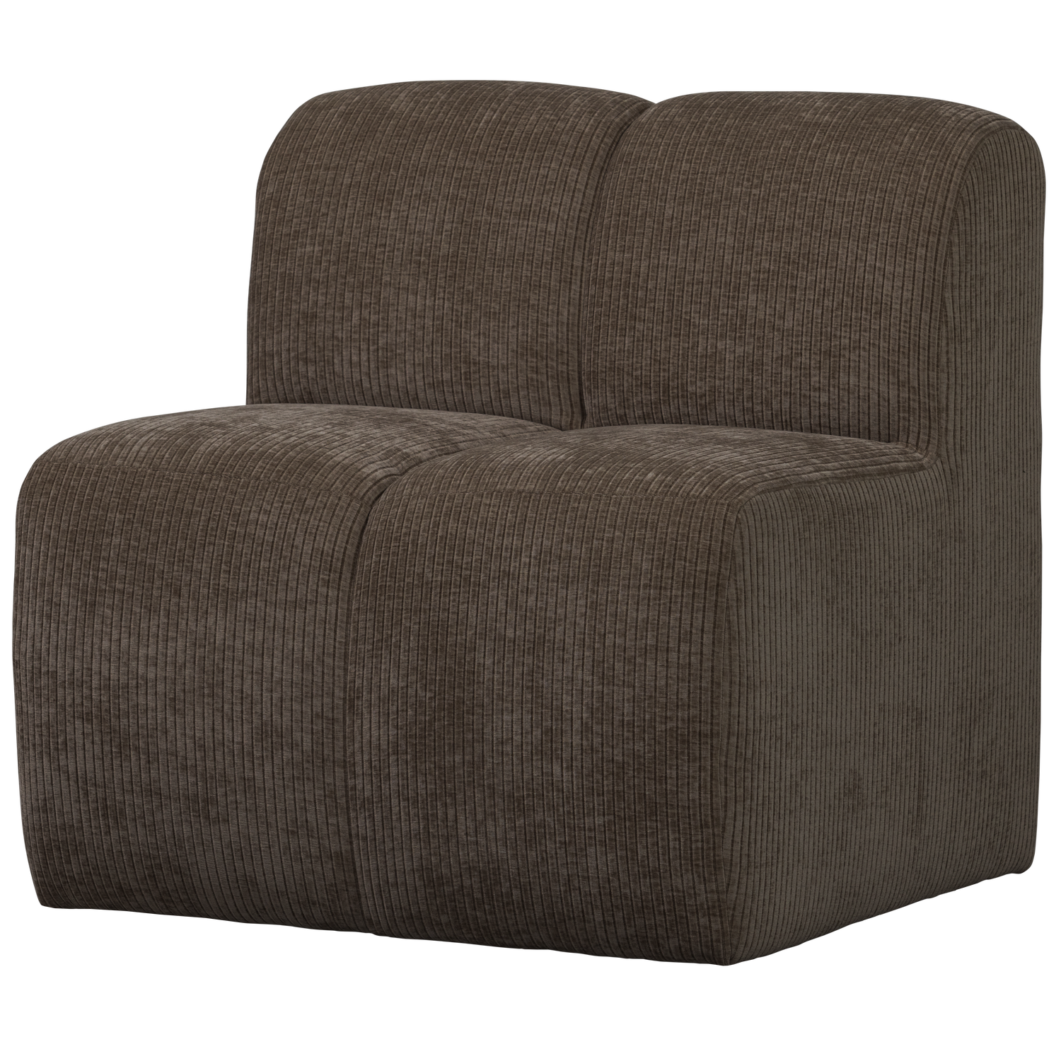 Mojo eetbank 84 cm met rugleuning wollig bruin