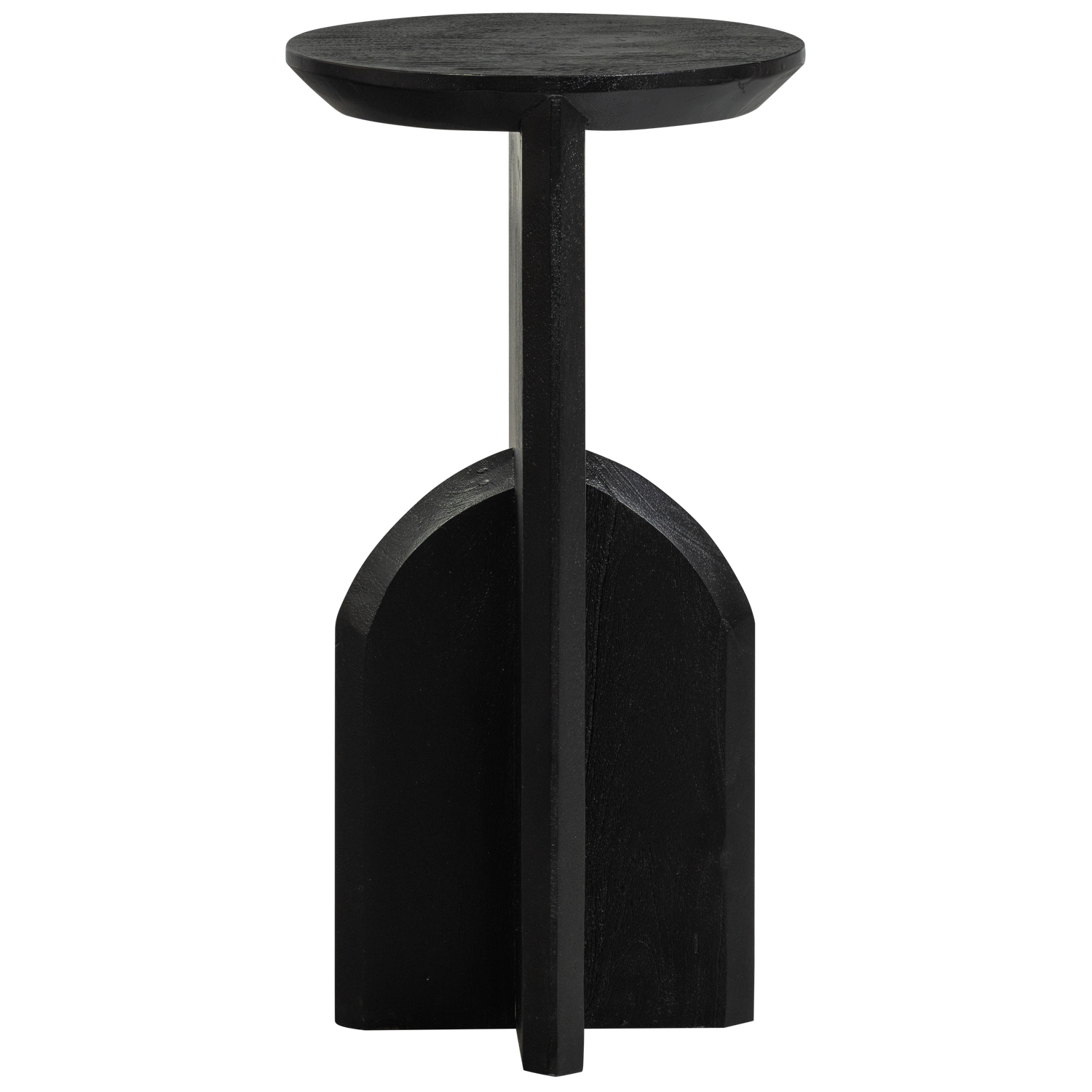 Kioni smalle bijzettafel acaciahout zwart