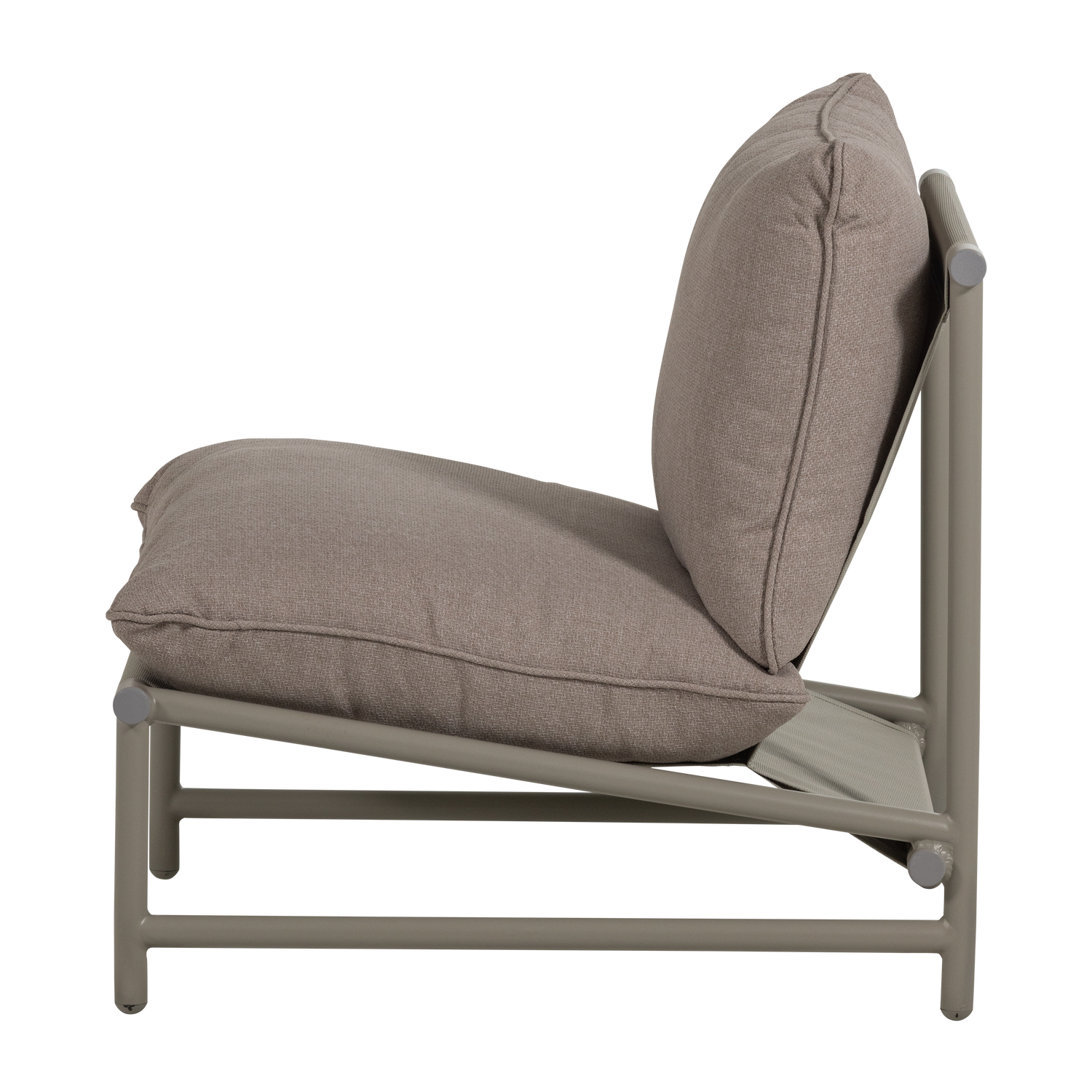 Elvo tuin loungestoel aluminium zand