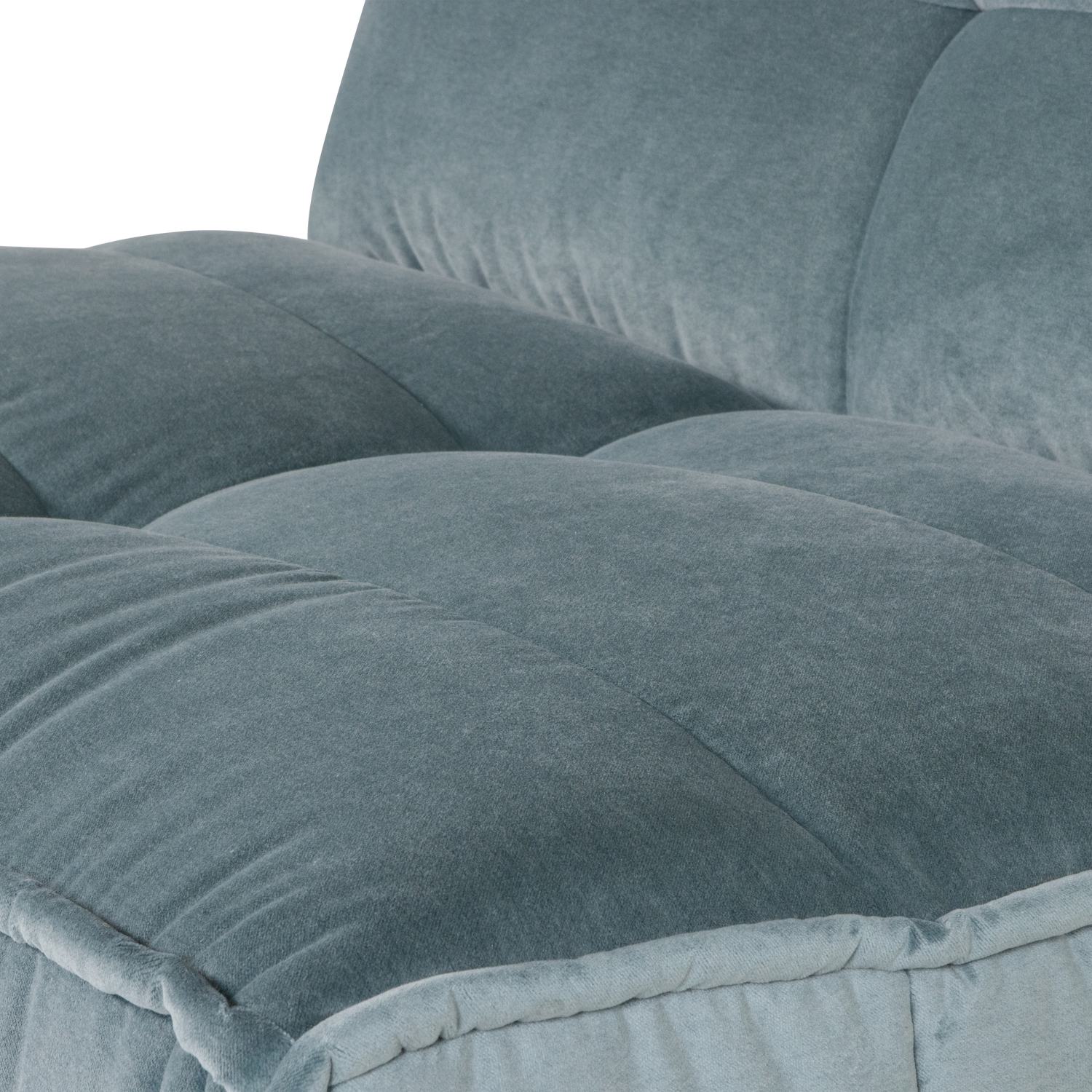 Cluster 1-zits element velvet turquoise blauw