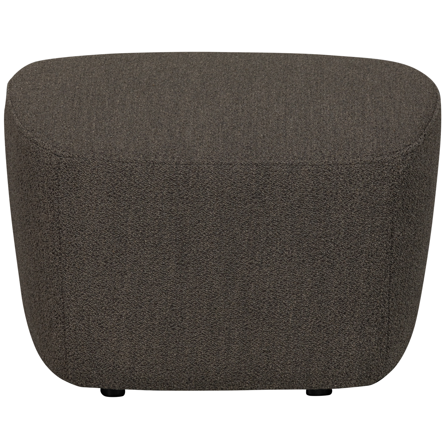 Lofty hocker boucle staalgrijs