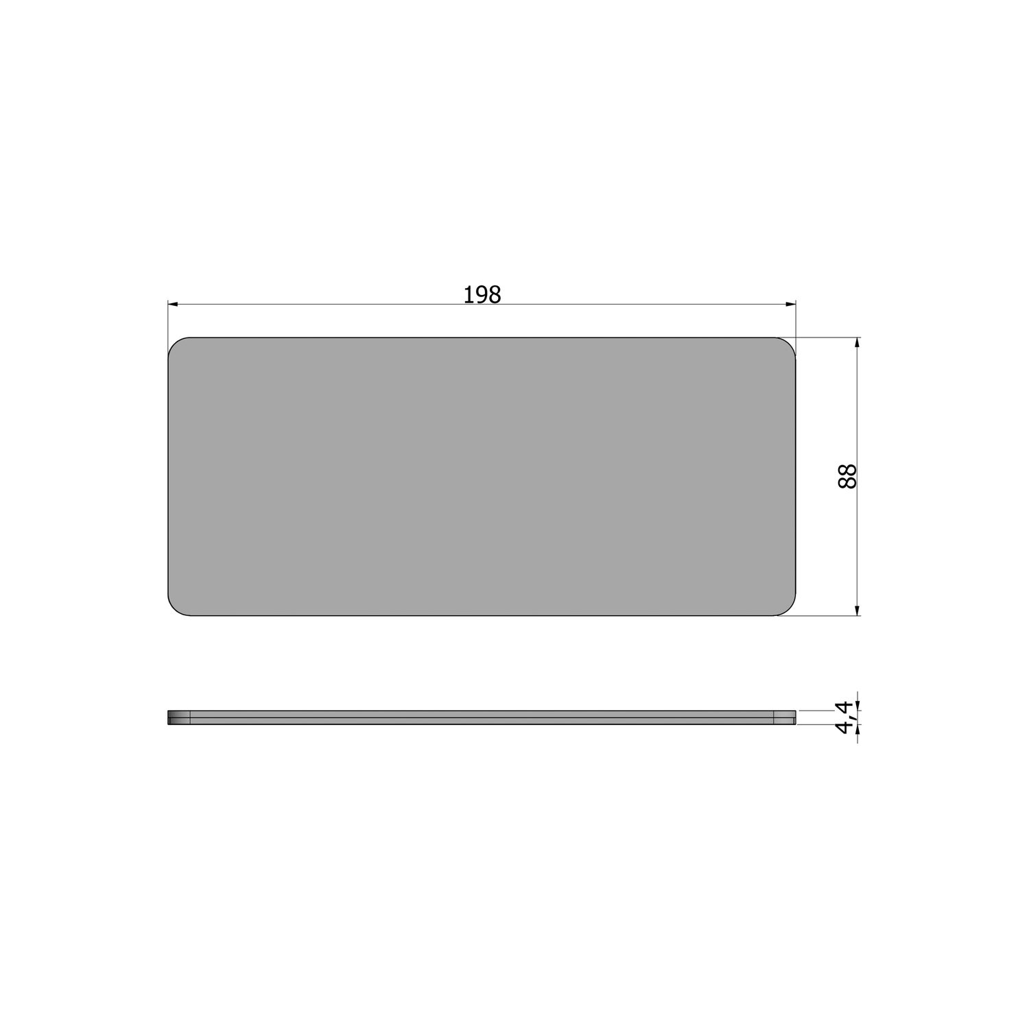 Tablo tafelblad eiken naturel curved 200x90 cm [fsc]