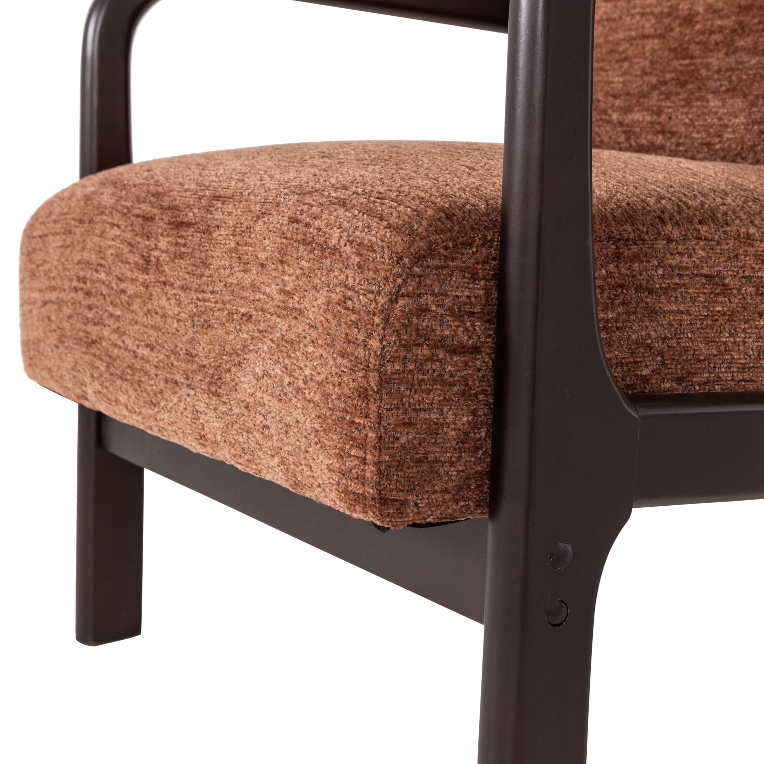 Mark fauteuil chenille bruin