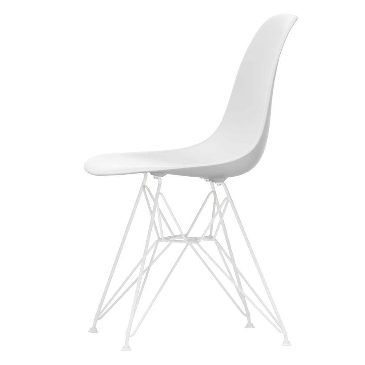 Vitra DSR RE eetkamerstoel wit onderstel