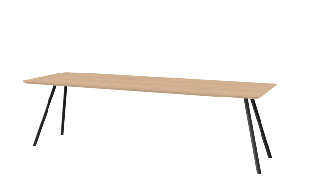 Studio HENK tafel Slim Co Rechthoekig, zwart frame - Smart Collectie