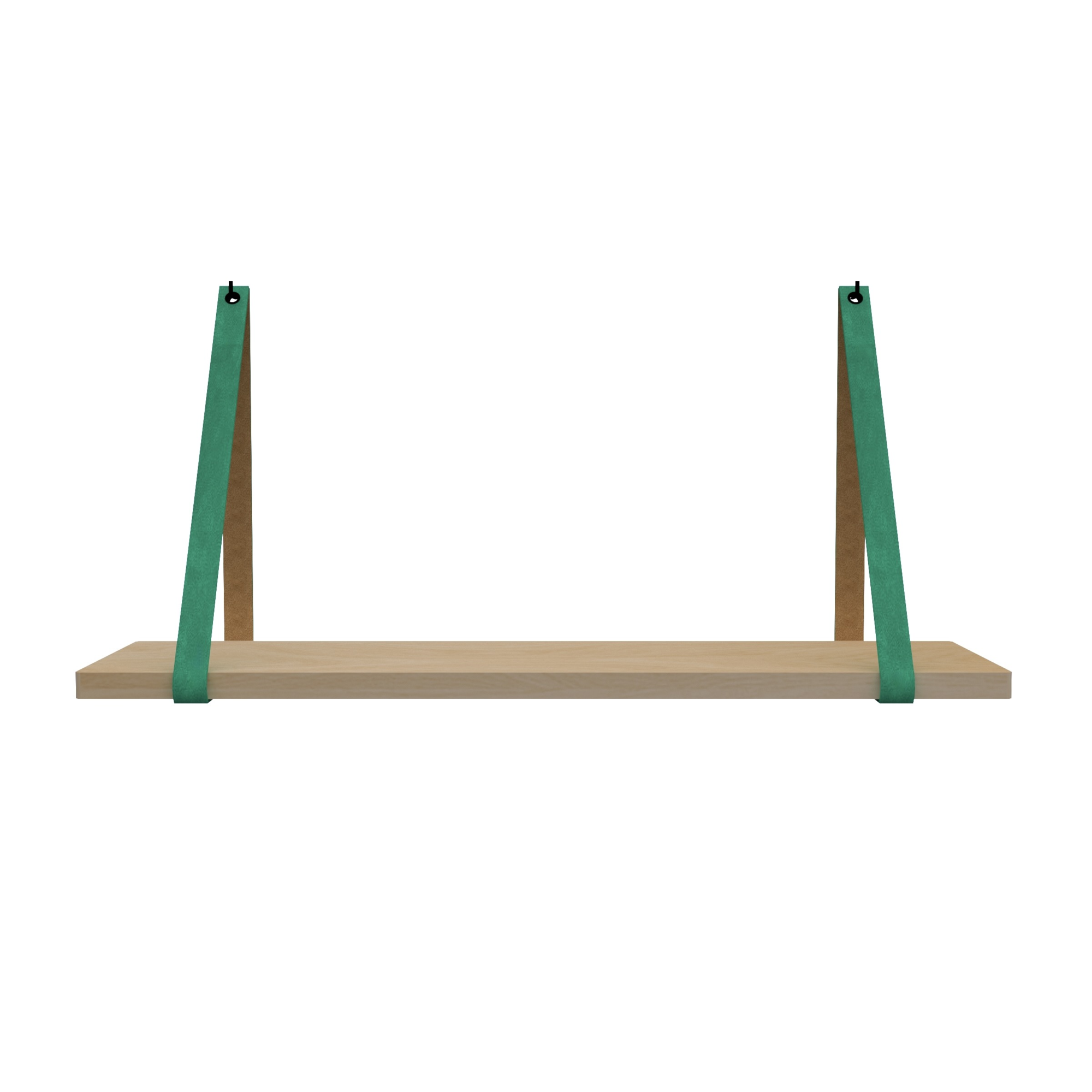 Leren plankdragers (set van 2)