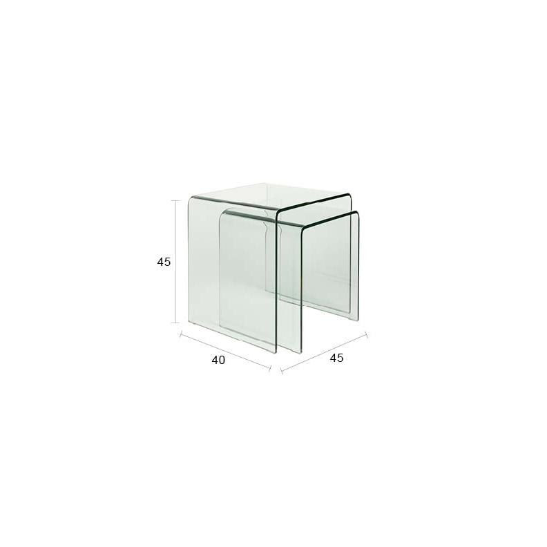 Bijzettafel Vetro