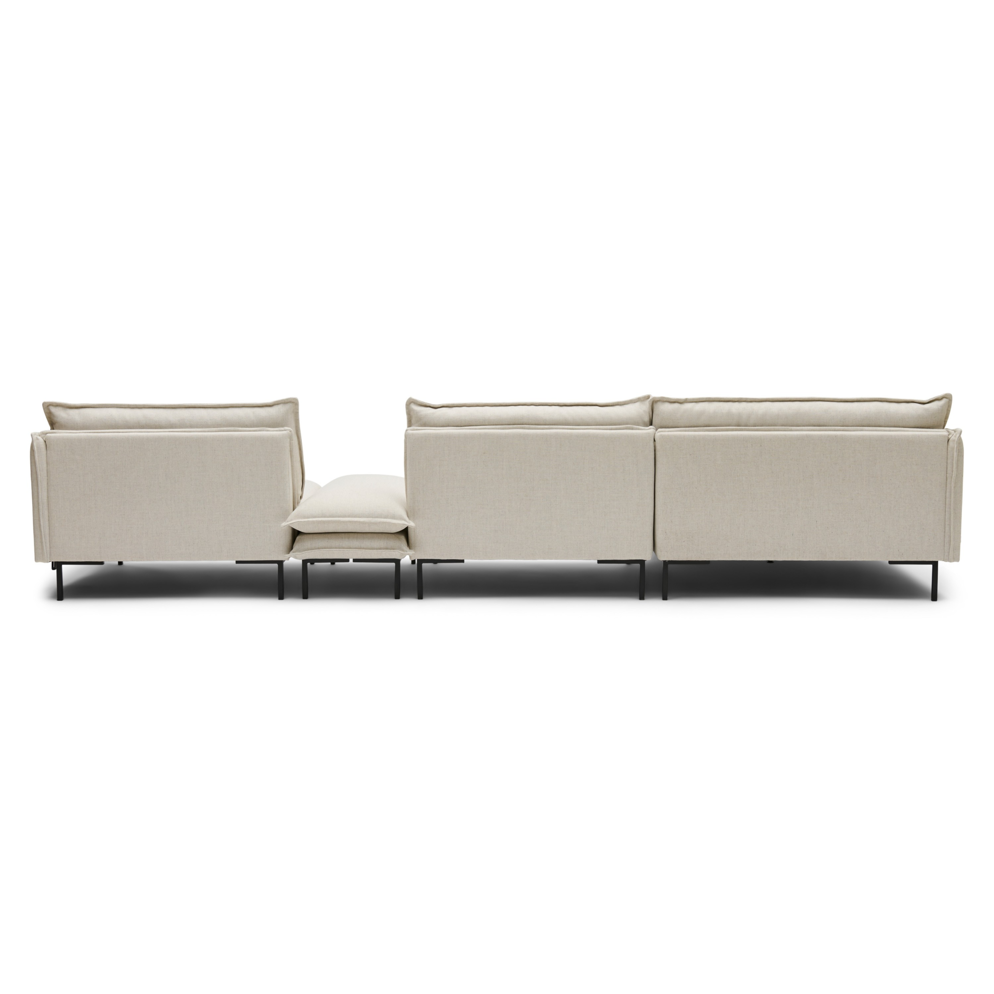 Hoekbank inclusief hocker Twin essence