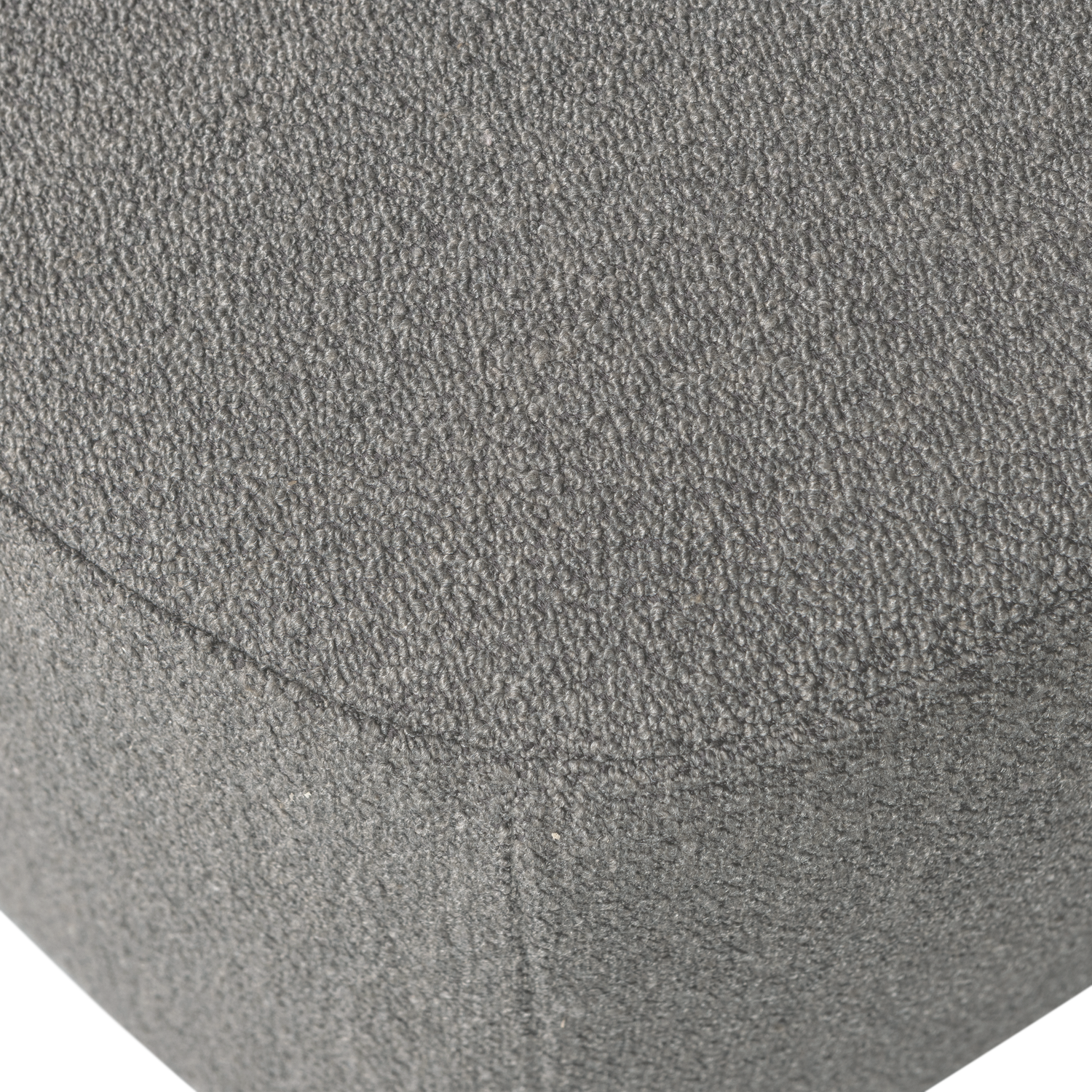 Lofty hocker boucle staalgrijs