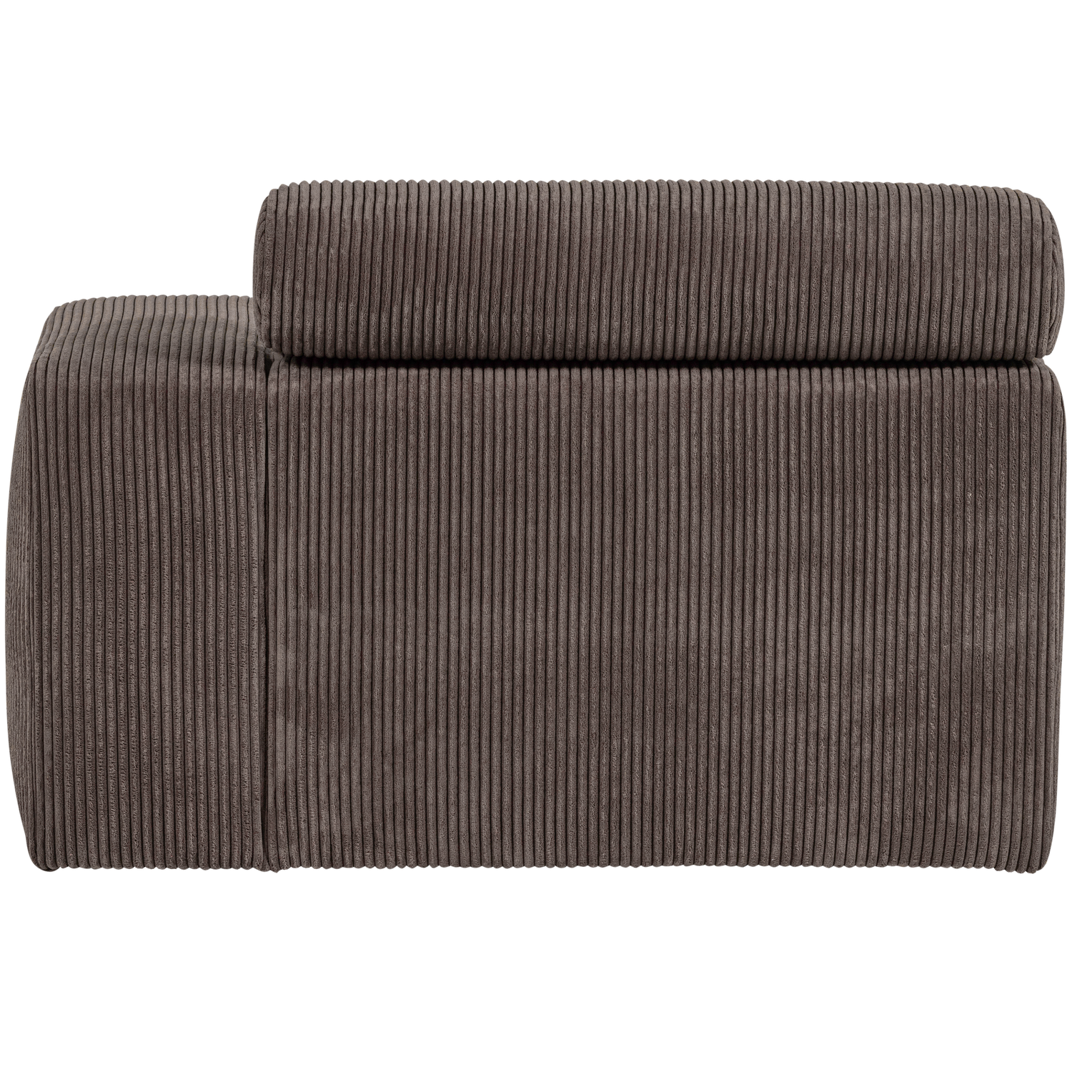 Novi chaise longue element arm rechts boucle karamelbruin