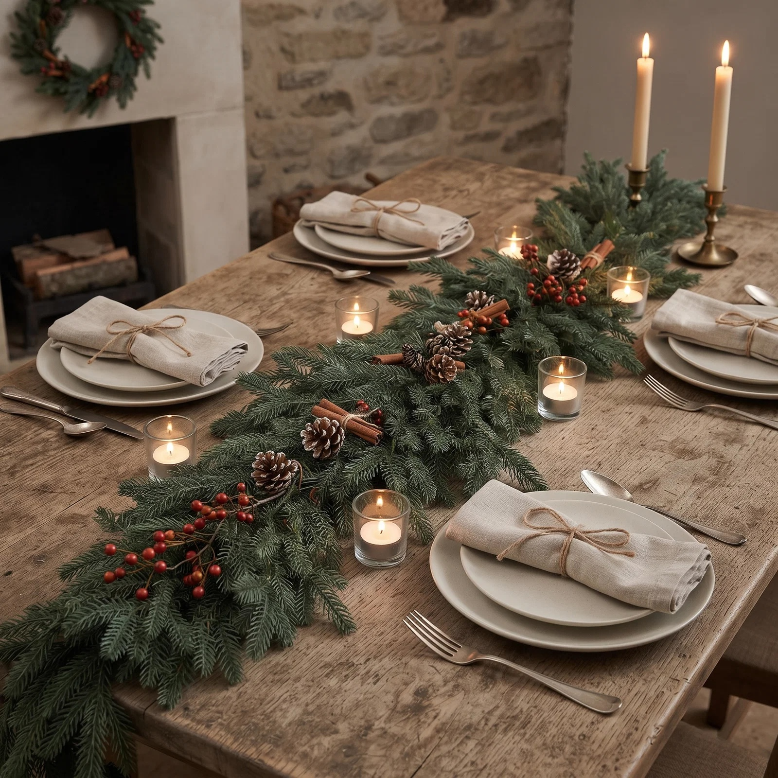 Kunst guirlande Kerst