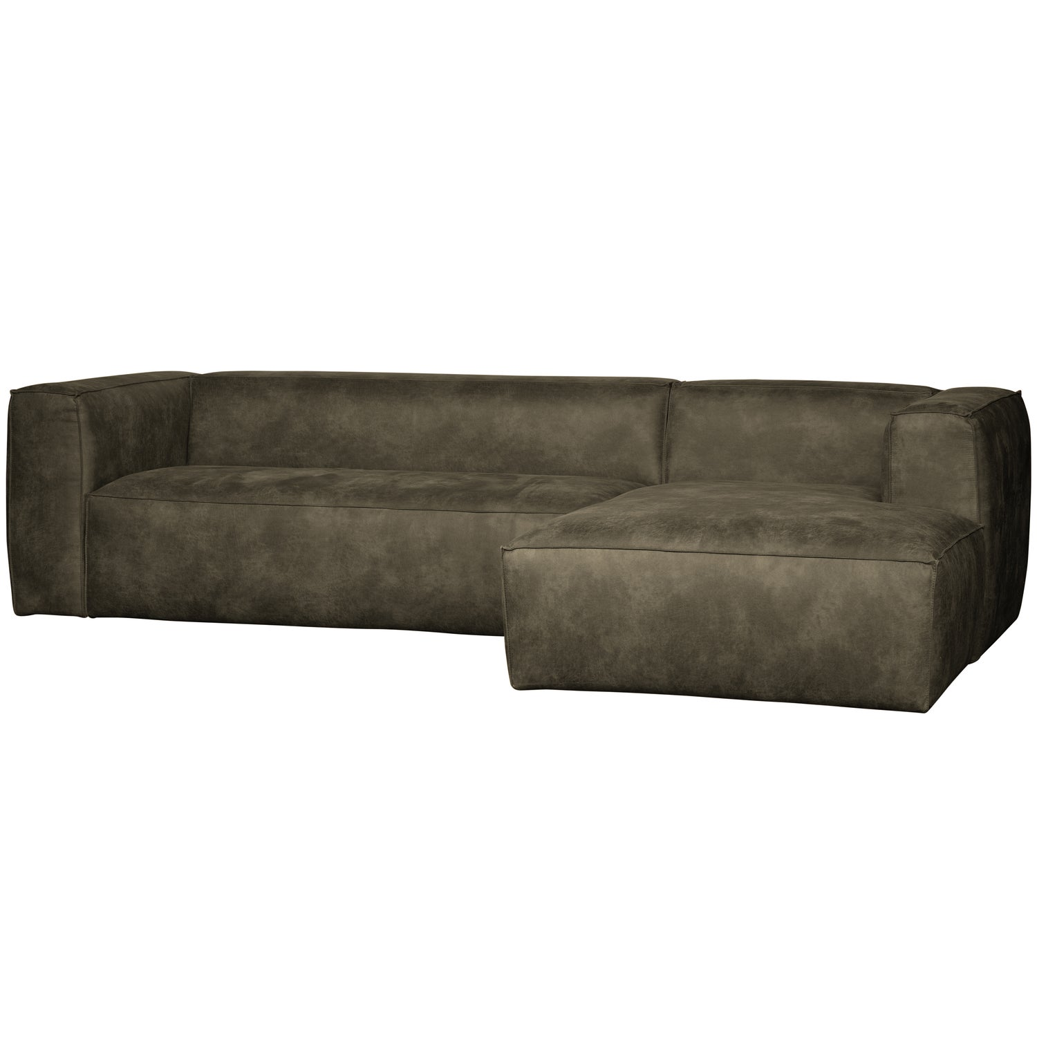 Bean hoekbank rechts chenille velvet taupe