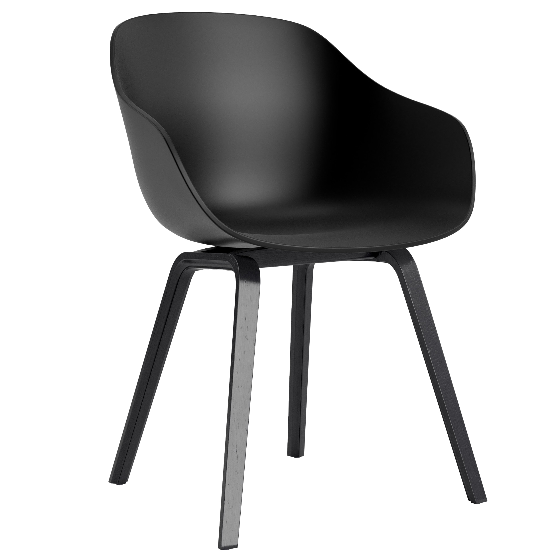 HAY stoel AAC 222 eiken zwart gelakt frame
