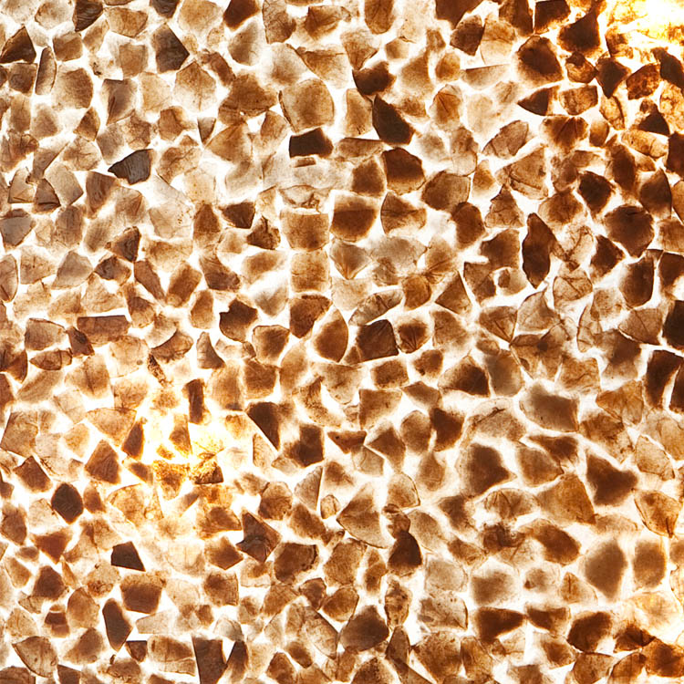 Vloerlamp Cone gold capiz