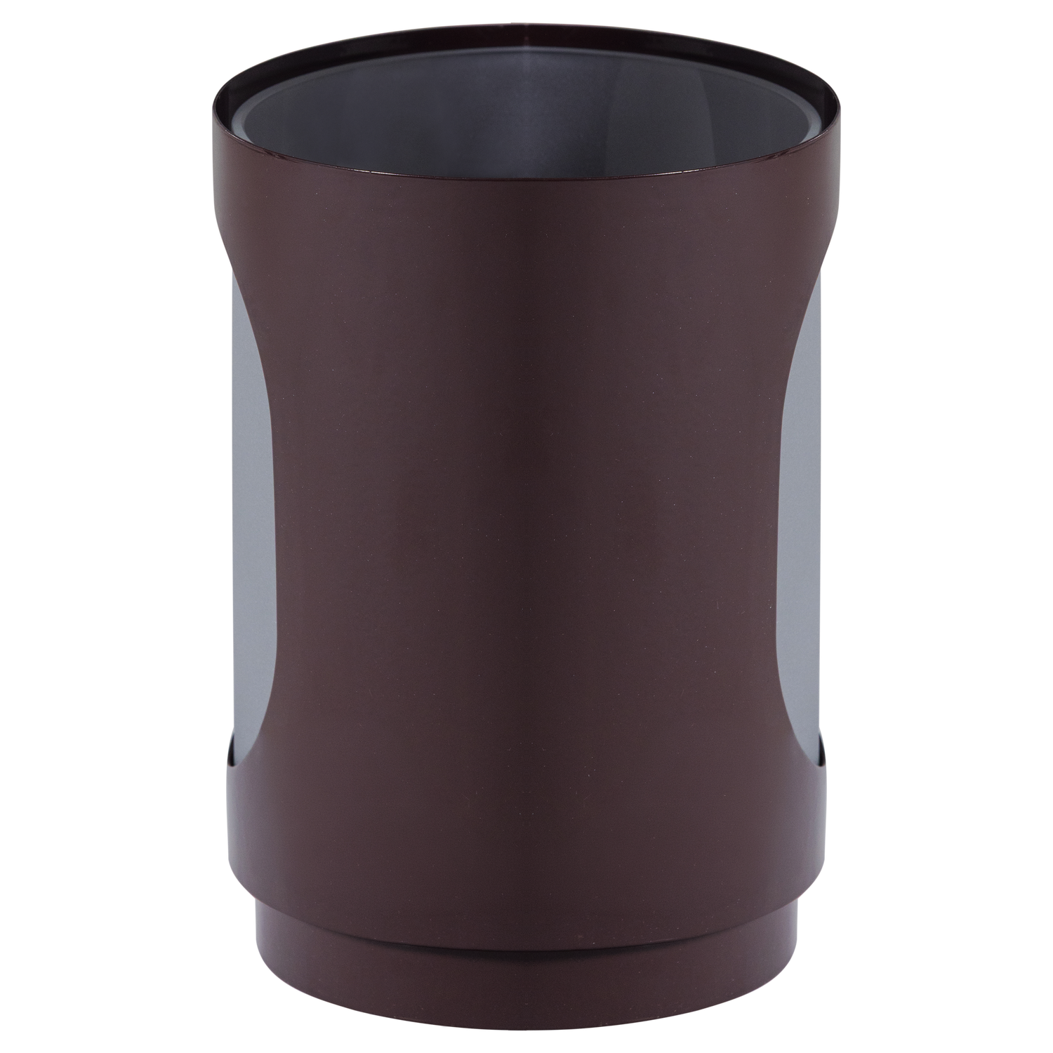 Tavo windlichten metaal/glas bruin - set van 2