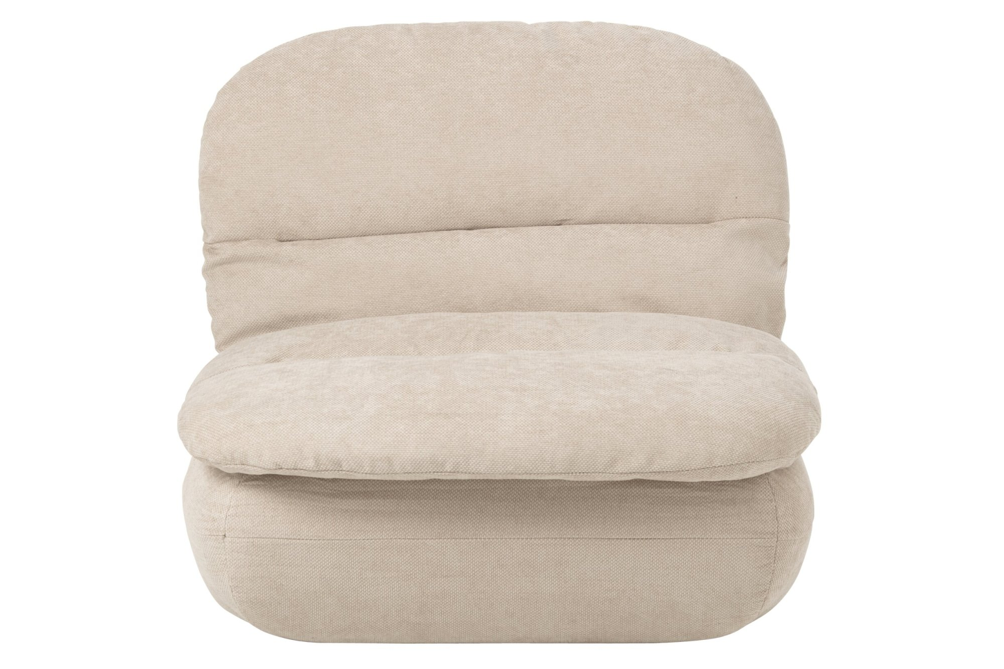 Loungestoel gecomprimeerd schuim ecru j-line