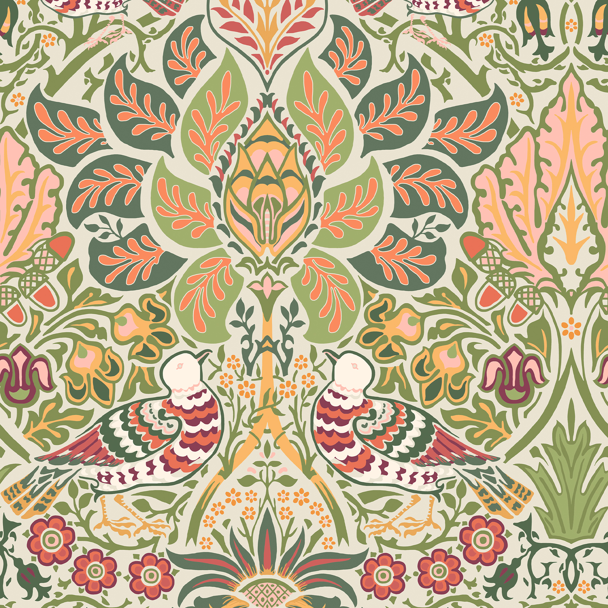 Behang William Morris at Home Dove Rose