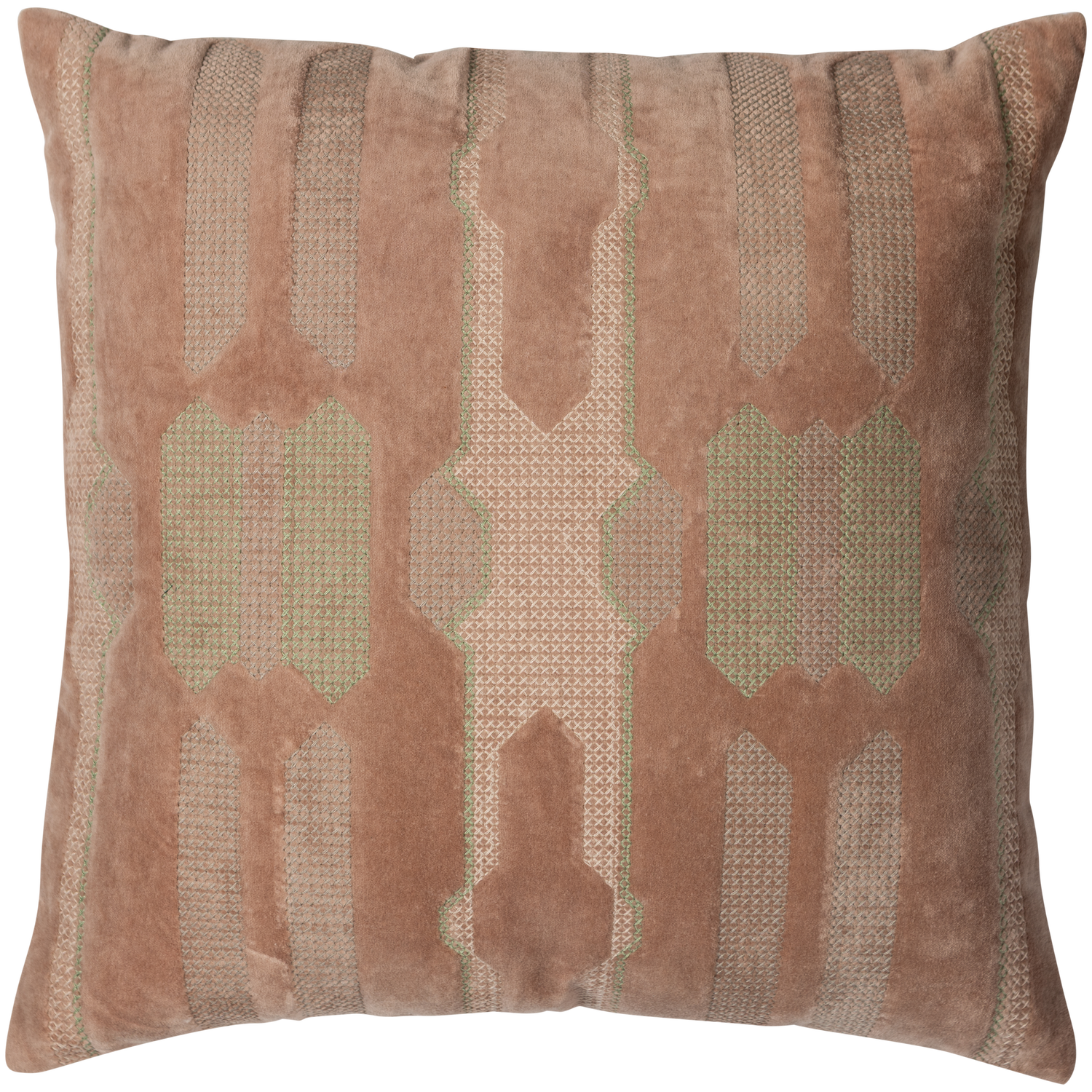 Feis kussens velvet roze/naturel - set van 3