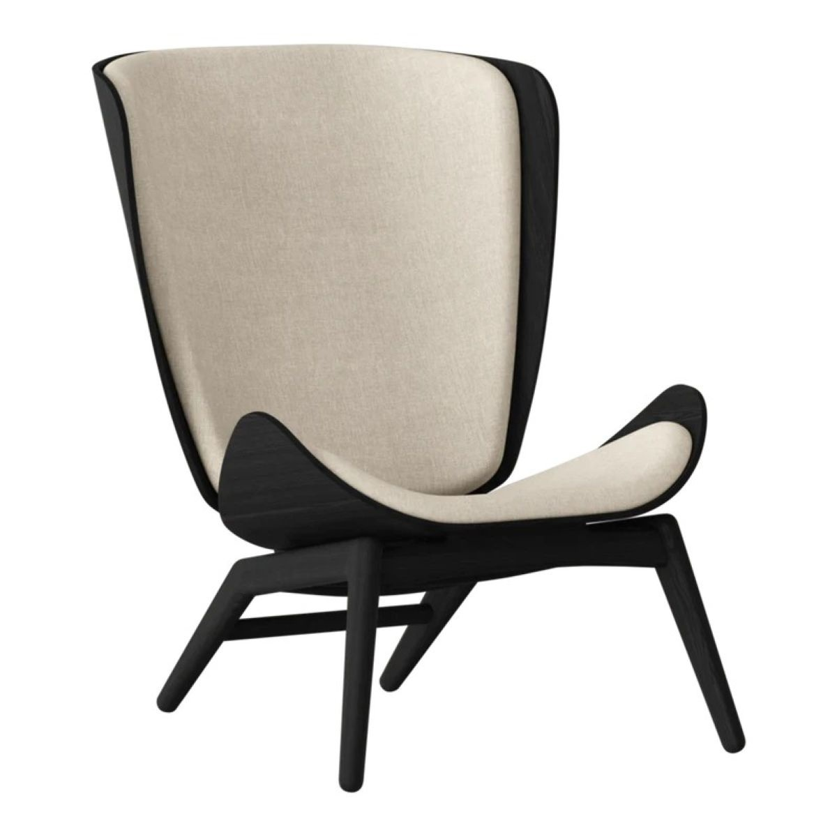 Fauteuil The Reader zwart houten white sands