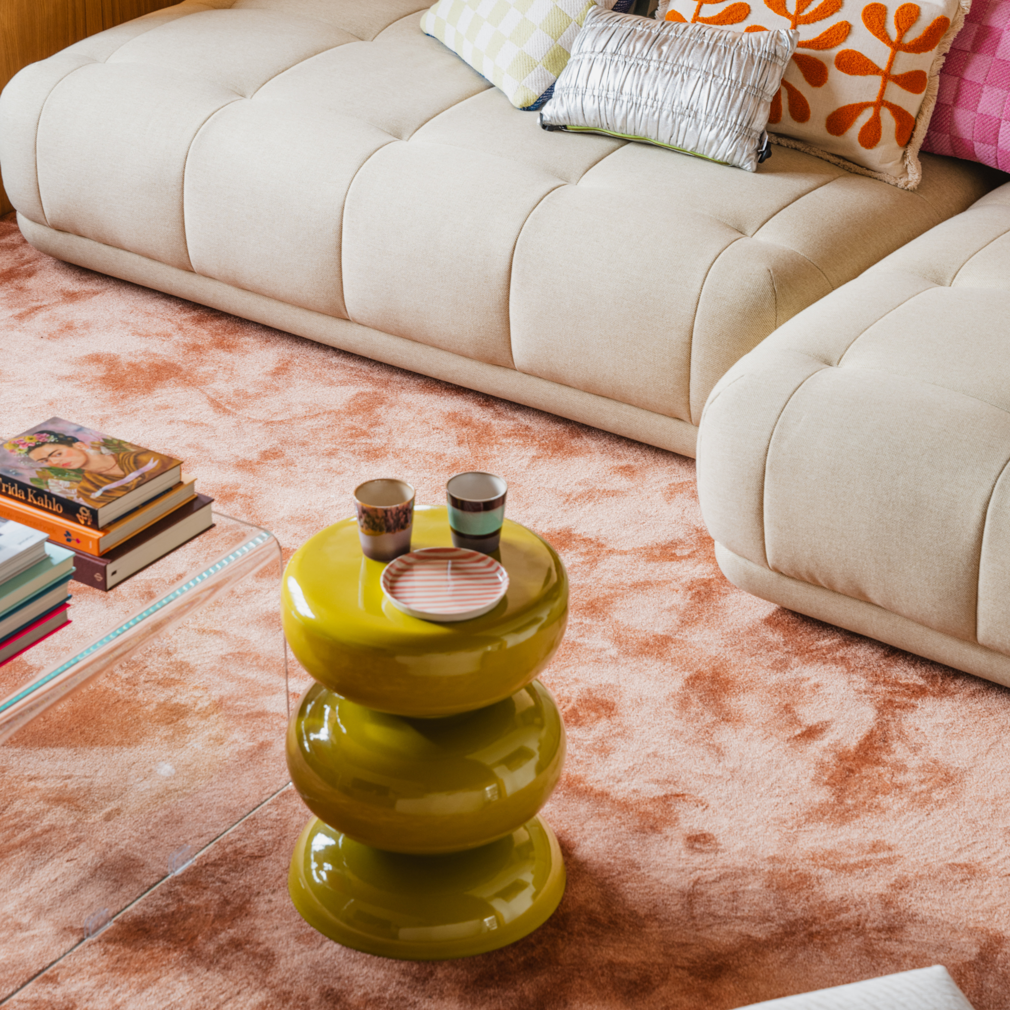 Bijzettafel Mala glossy