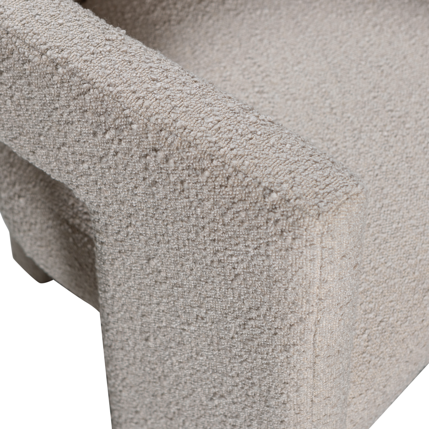Tiwa fauteuil boucle beige
