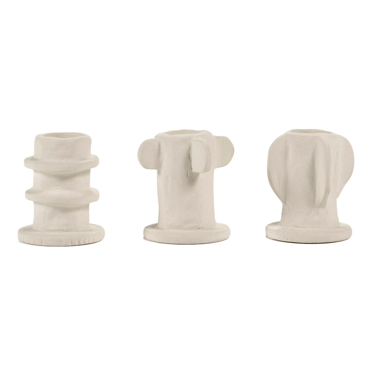 Kandelaar Molly 02 beige - set