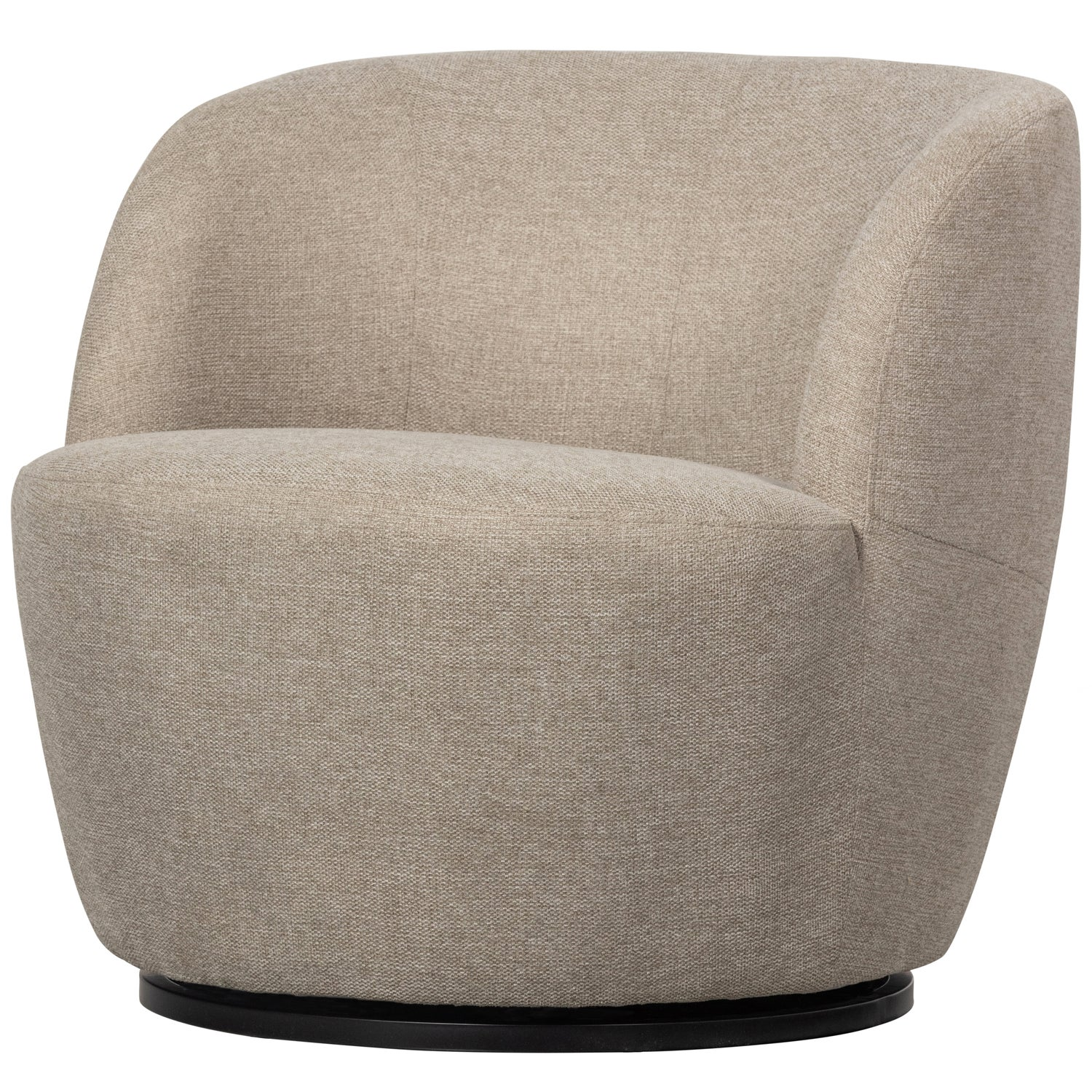 Serra draaifauteuil naturel melange