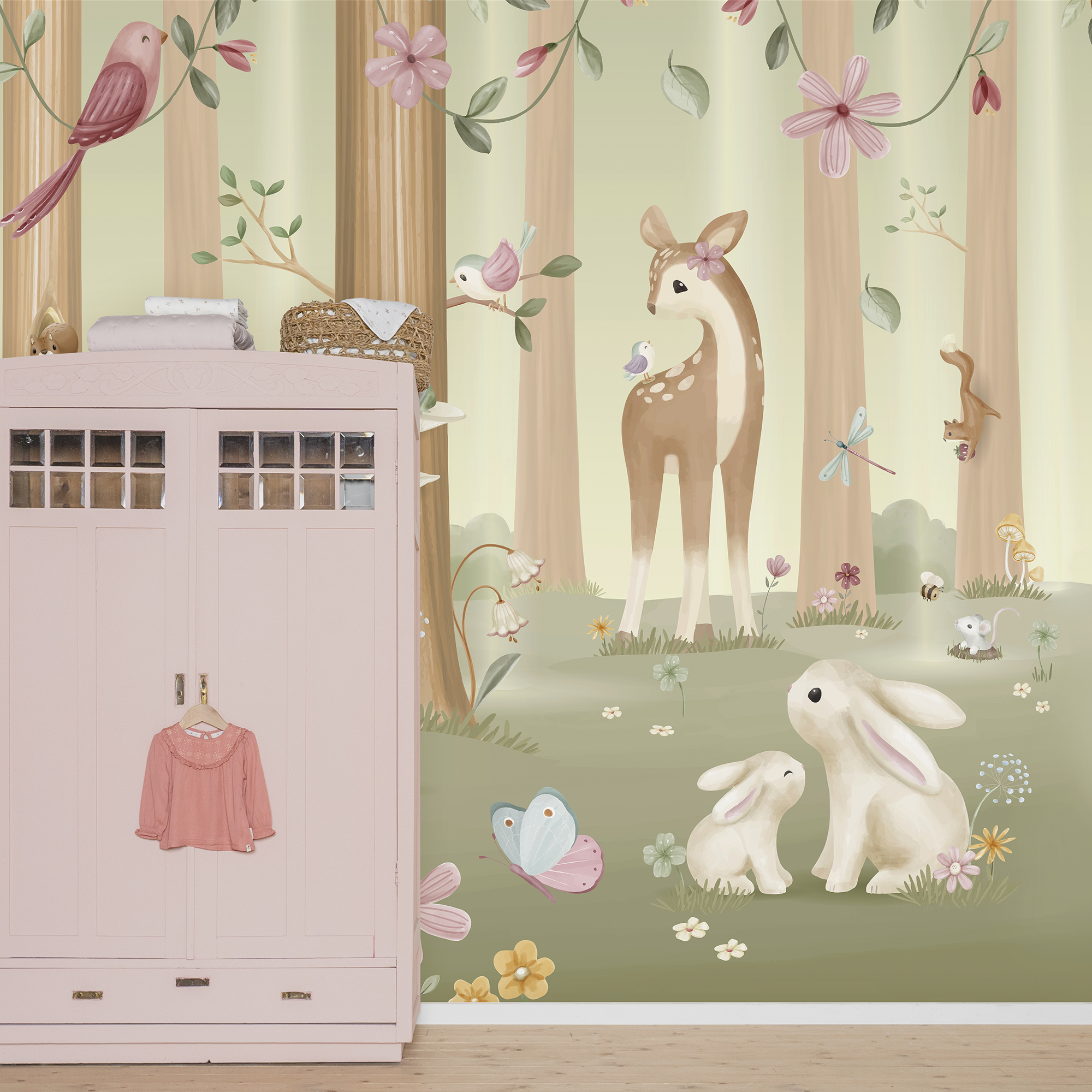 Digitaal behang Fairy Garden